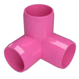 1/2 in. 3-Way PVC Elbow Fitting, Furniture Grade  - Pink