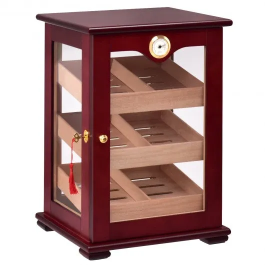 150 Cigars Display Humidor Storage Cabinet with Hygrometer