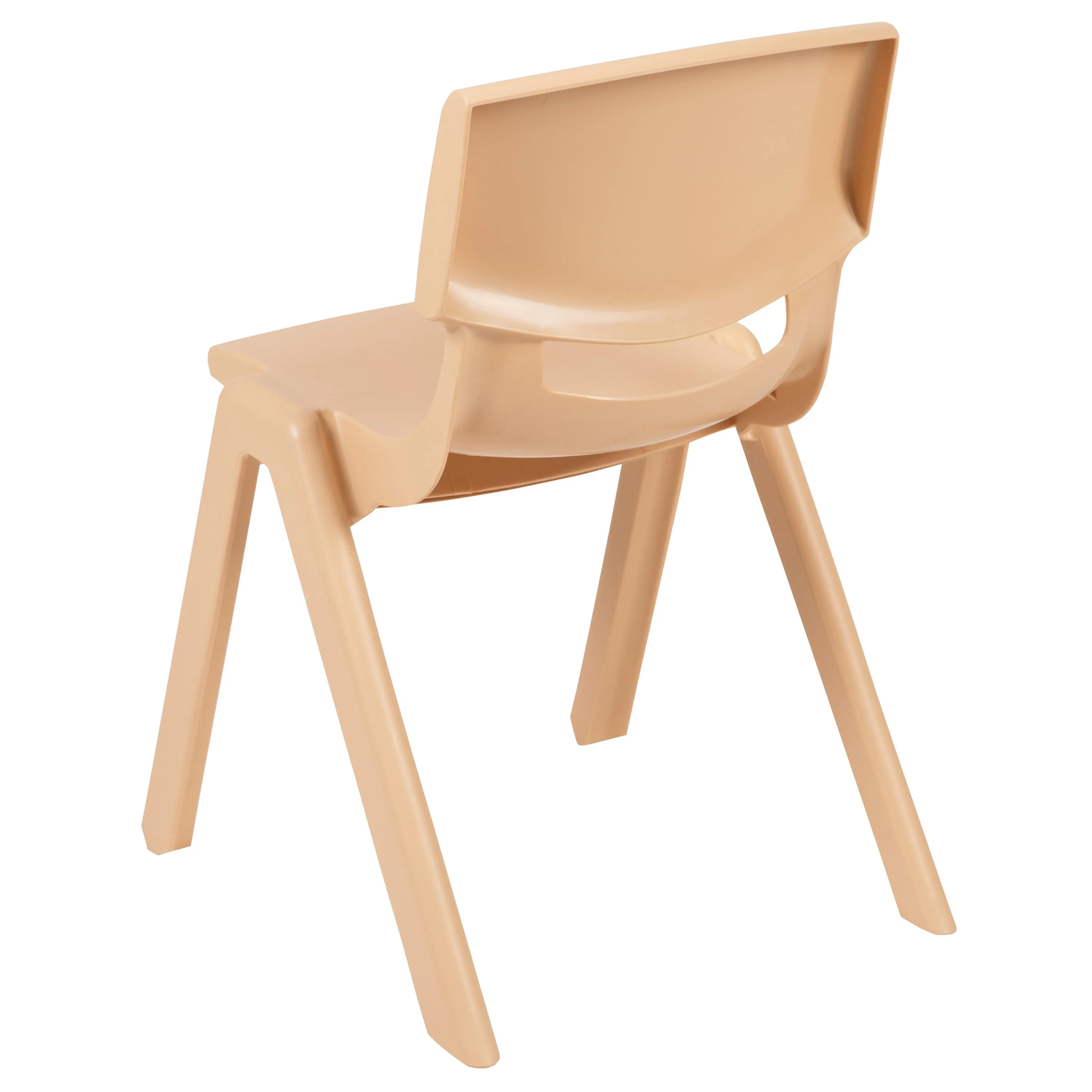 2 Pack Plastic Stackable School Chair with 13.25" Seat Height