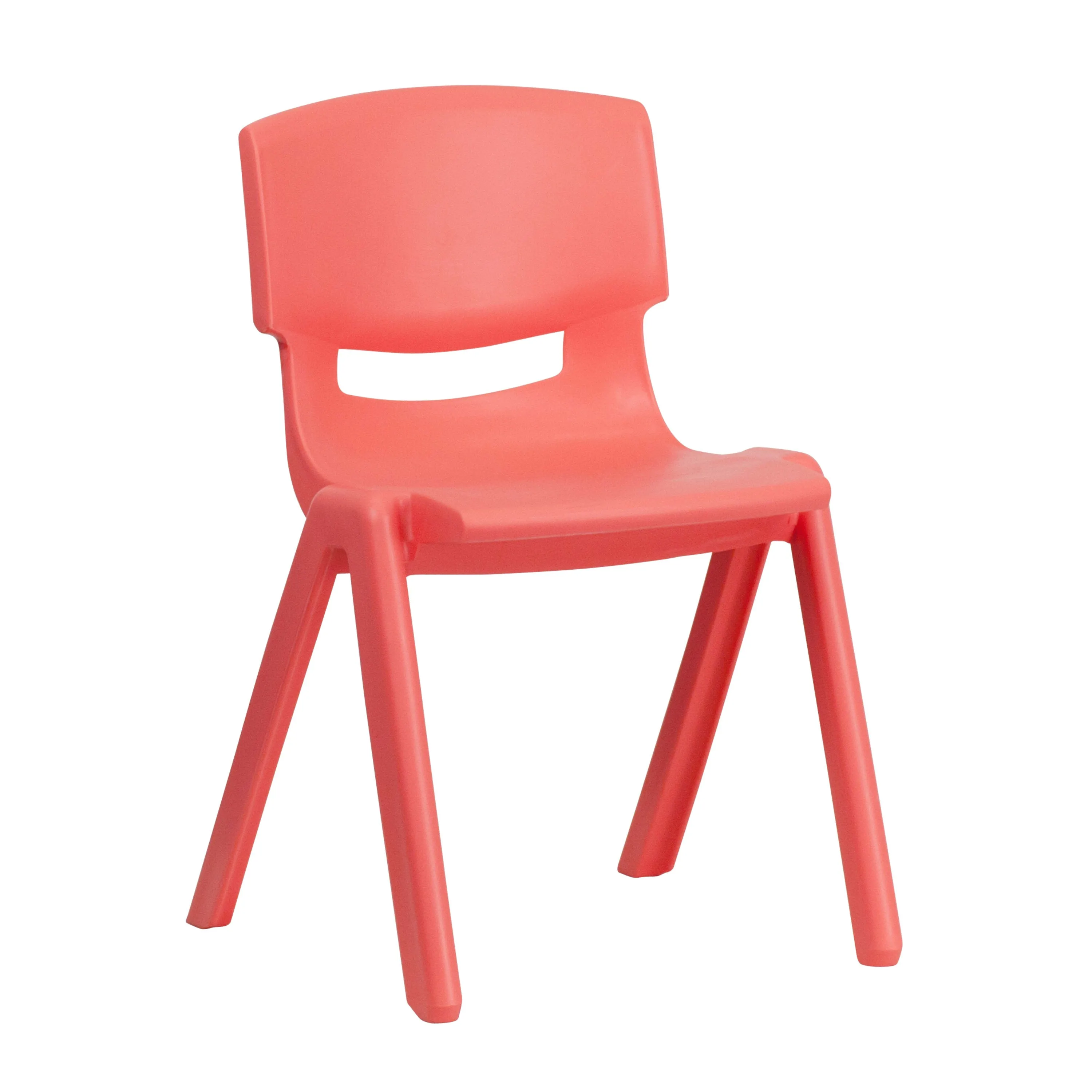 2 Pack Plastic Stackable School Chair with 13.25" Seat Height