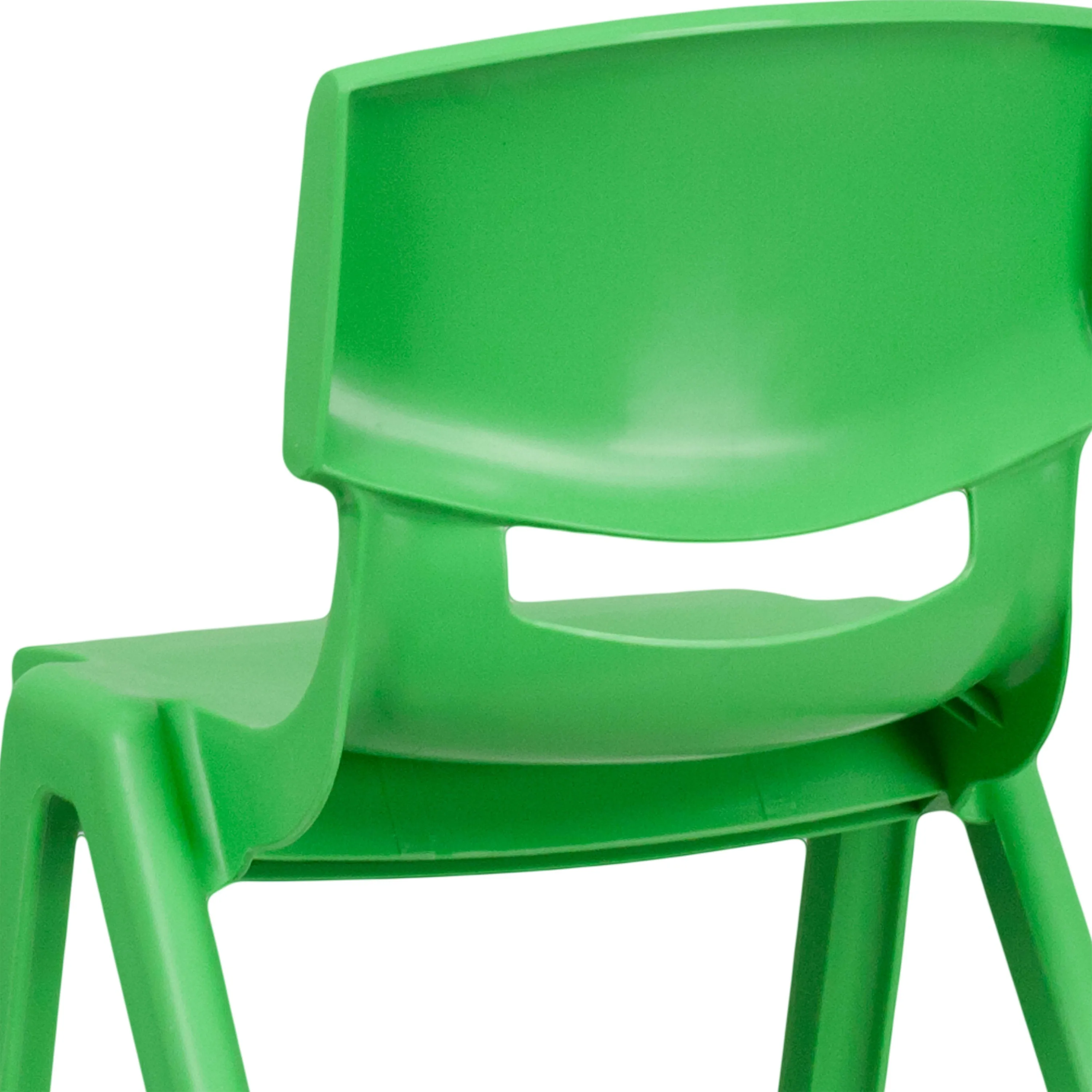 2 Pack Plastic Stackable School Chair with 13.25" Seat Height