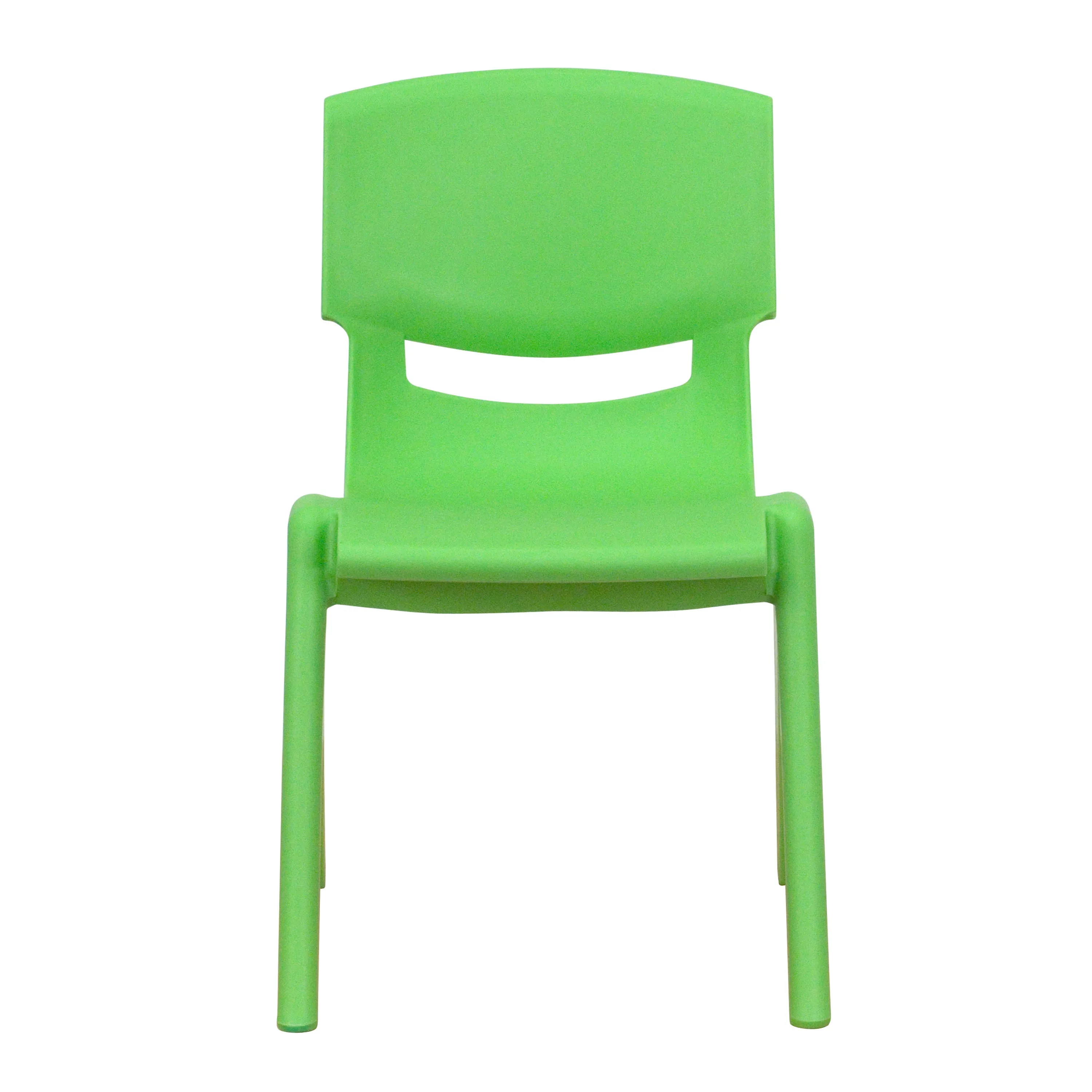 4 Pack Plastic Stackable School Chair with 12'' Seat Height