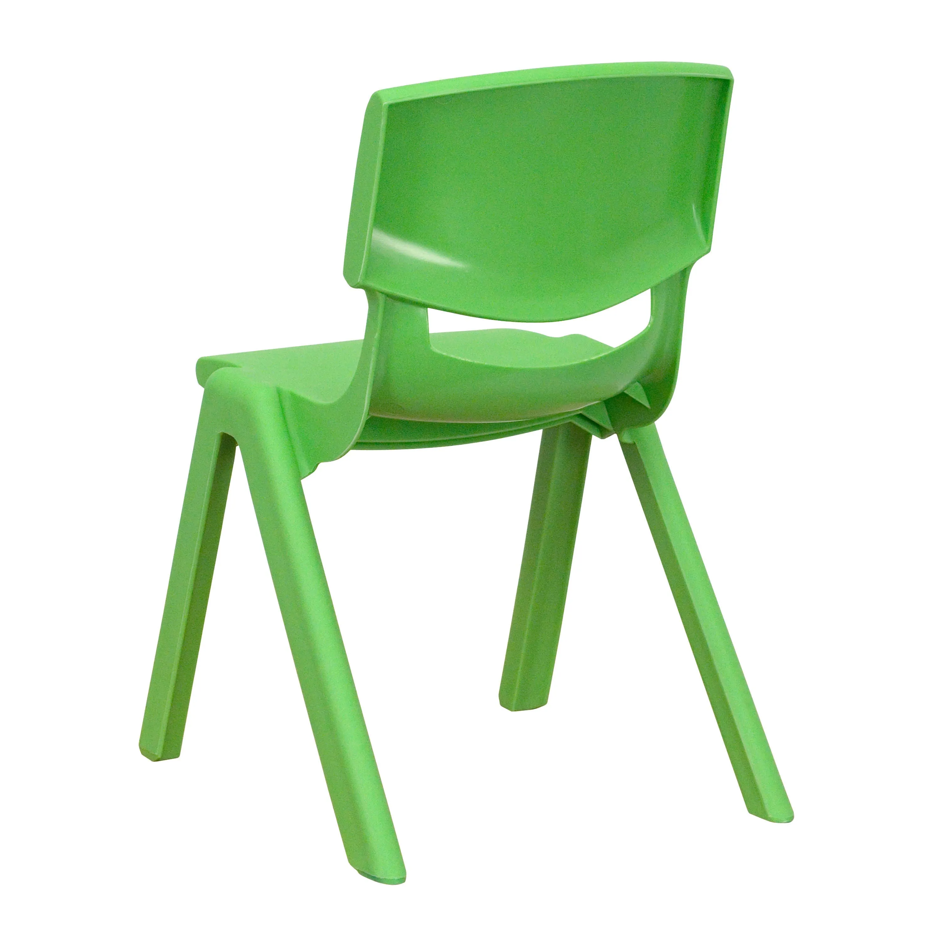 4 Pack Plastic Stackable School Chair with 12'' Seat Height