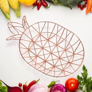 5137 Decorative and Functional Metal Fruit Basket For Kitchen Use