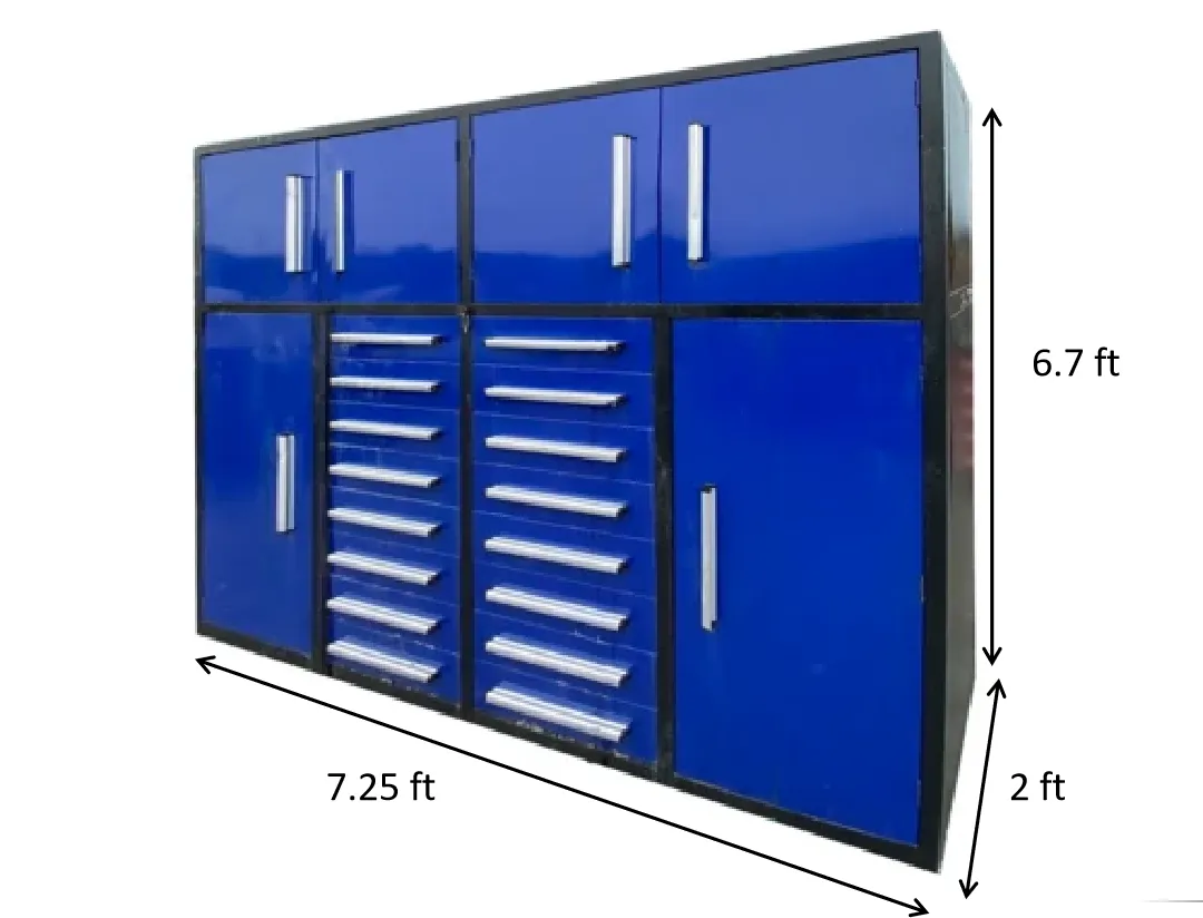 7' Garage Storage Cabinets (16 Drawers)