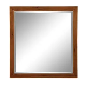 Adrianna 32 x 30 in. Wall Mirror in Medium Walnut 9714-MWN