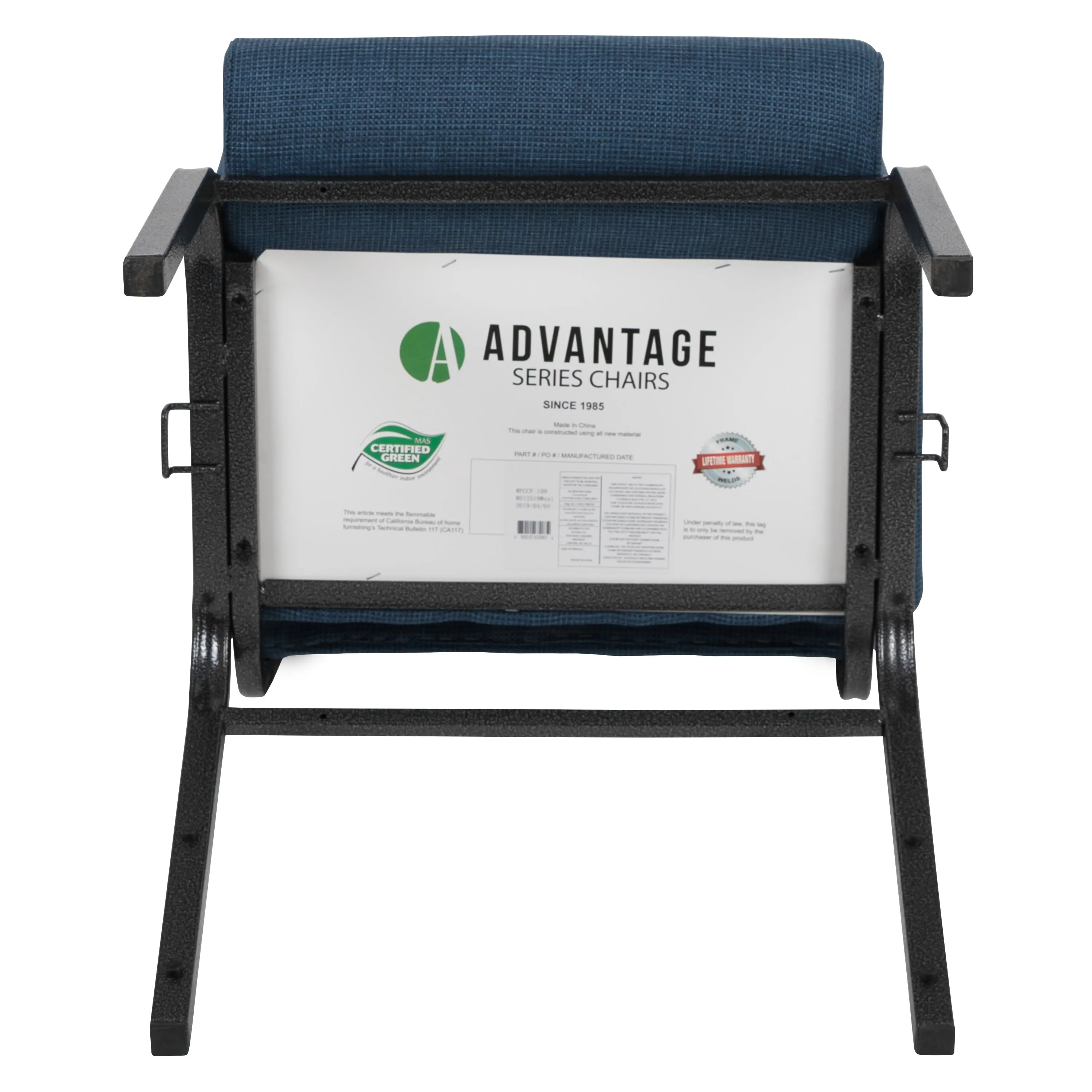 Advantage 20.5 in. Molded Foam Church Chair