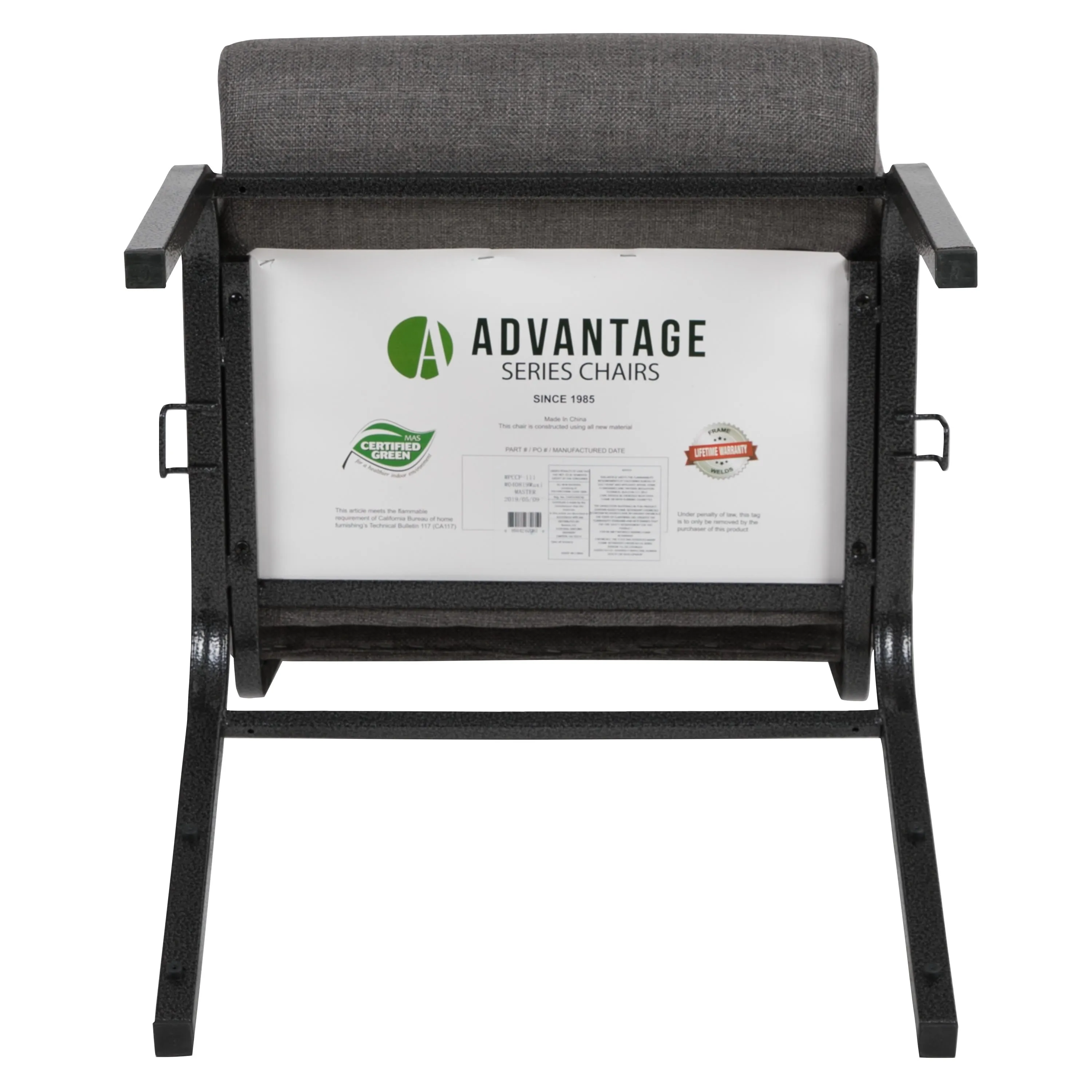 Advantage 20.5 in. Molded Foam Church Chair