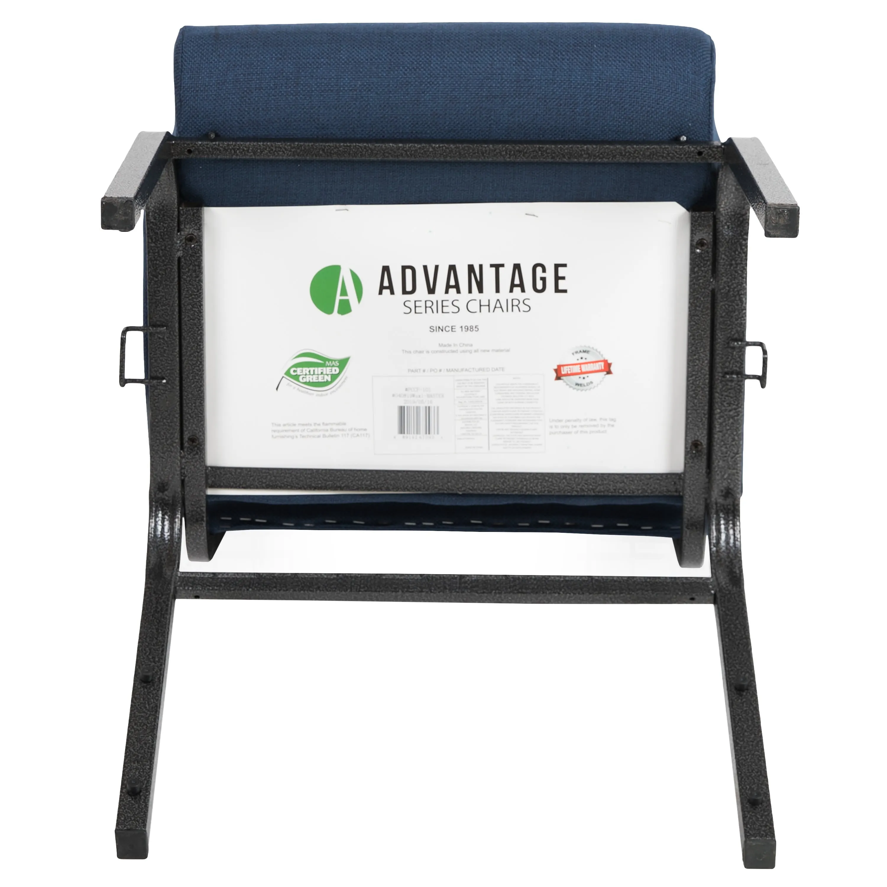 Advantage 20.5 in. Molded Foam Church Chair