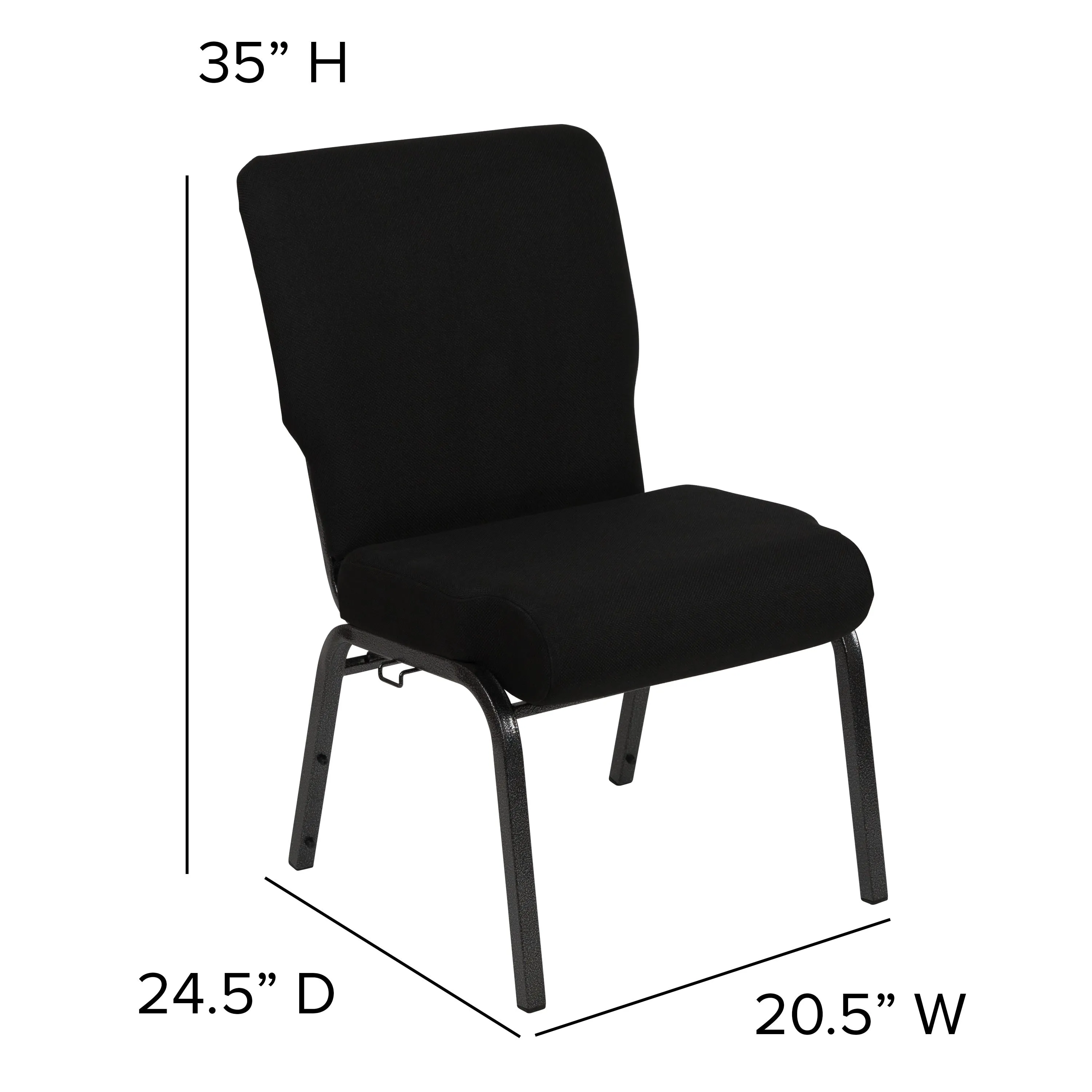 Advantage 20.5 in. Molded Foam Church Chair