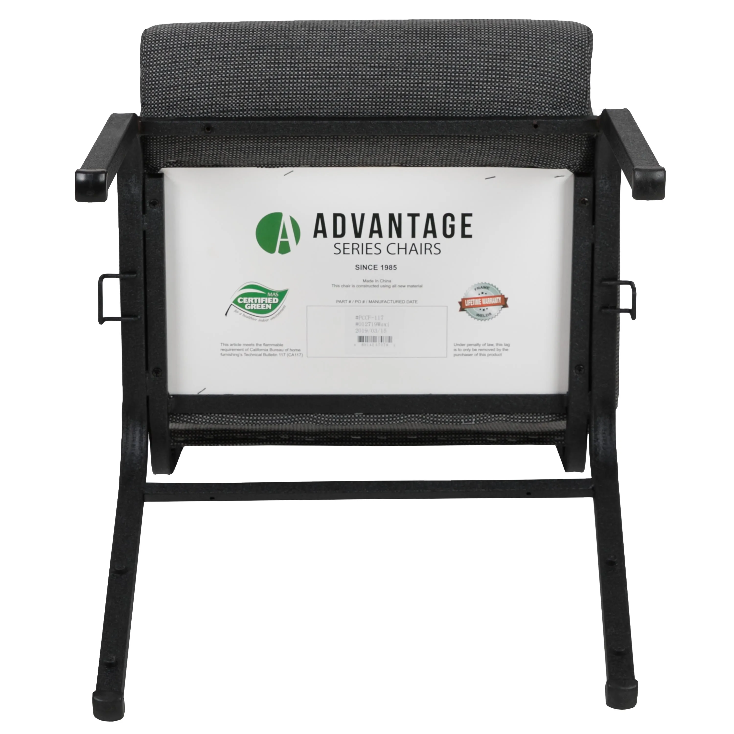 Advantage 20.5 in. Molded Foam Church Chair