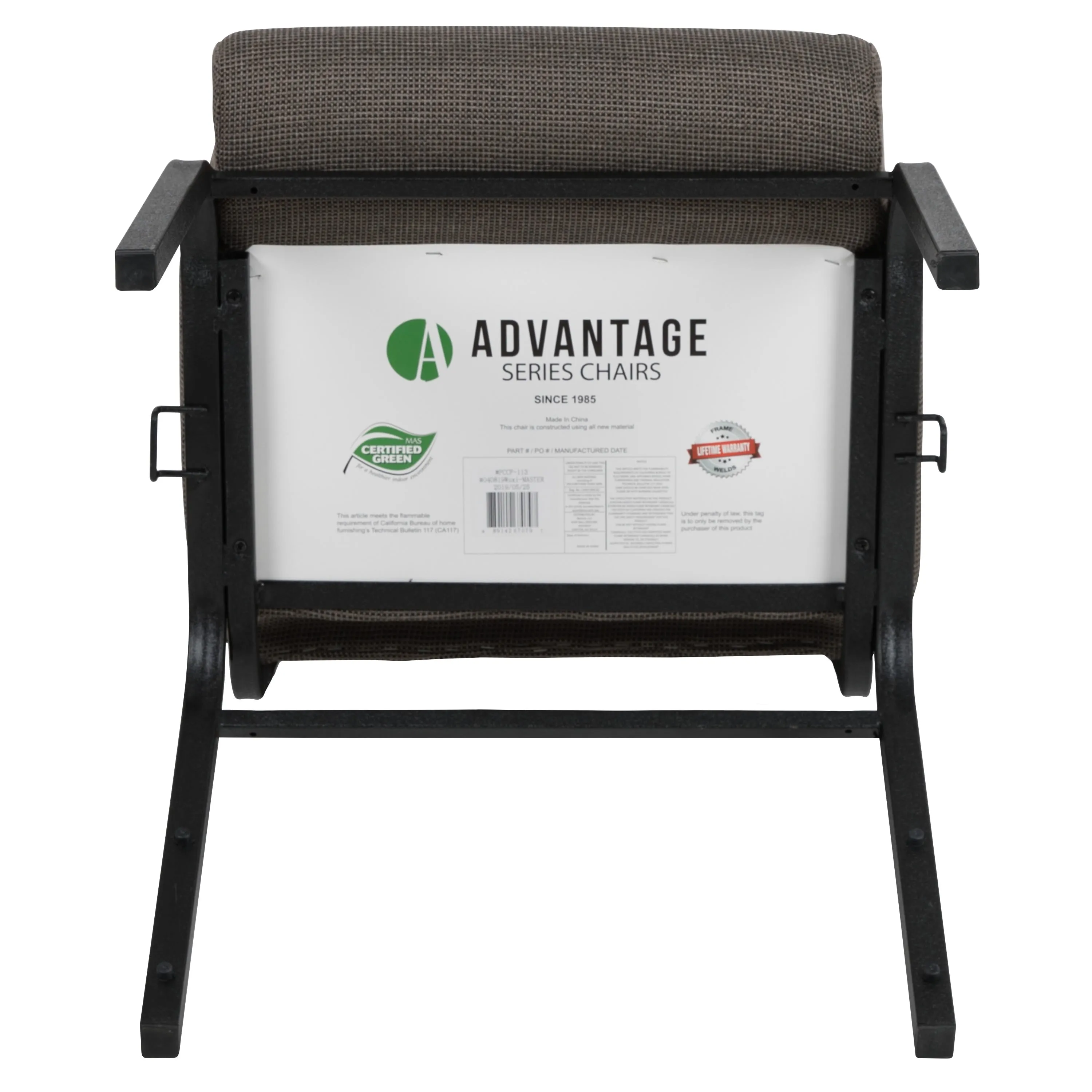 Advantage 20.5 in. Molded Foam Church Chair