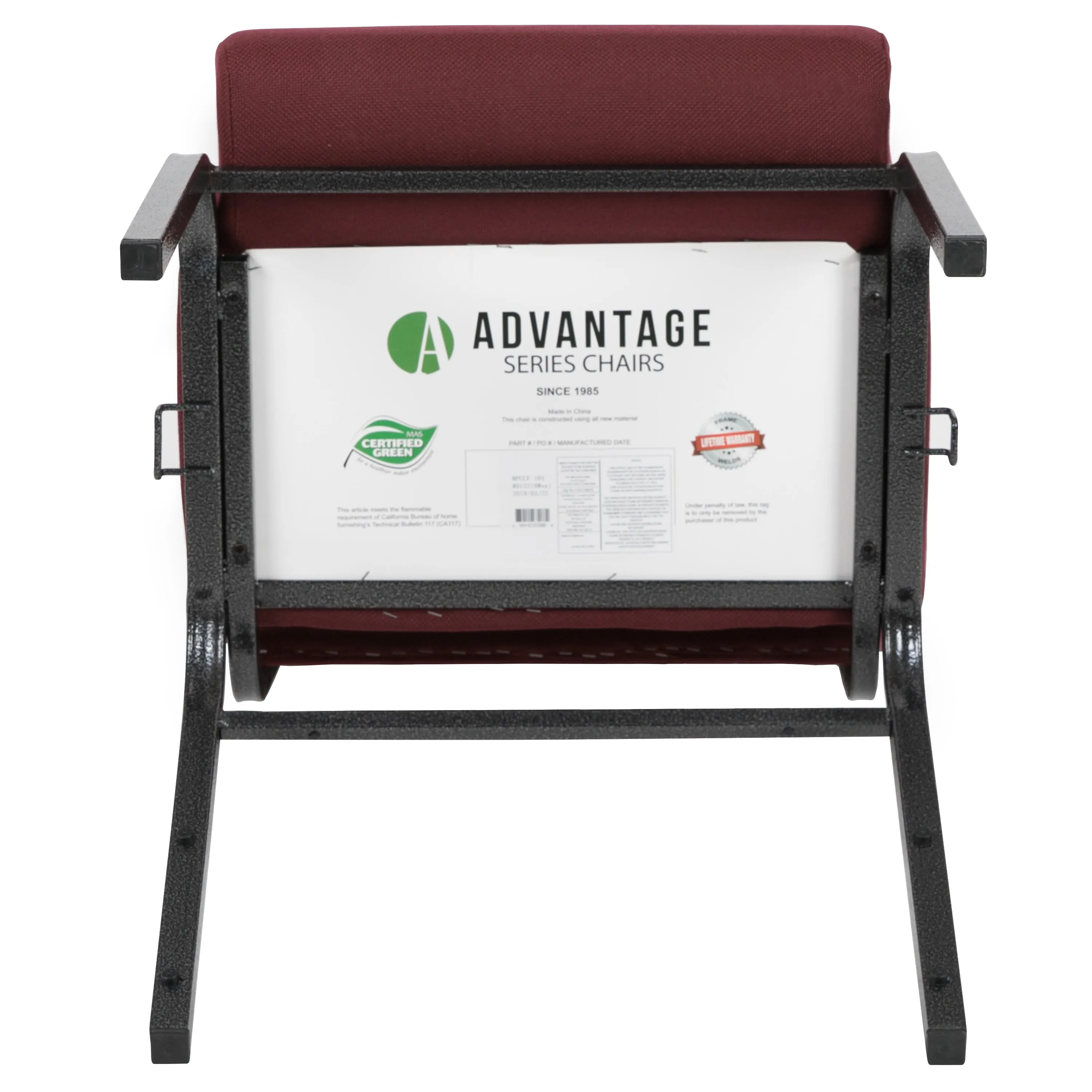 Advantage 20.5 in. Molded Foam Church Chair