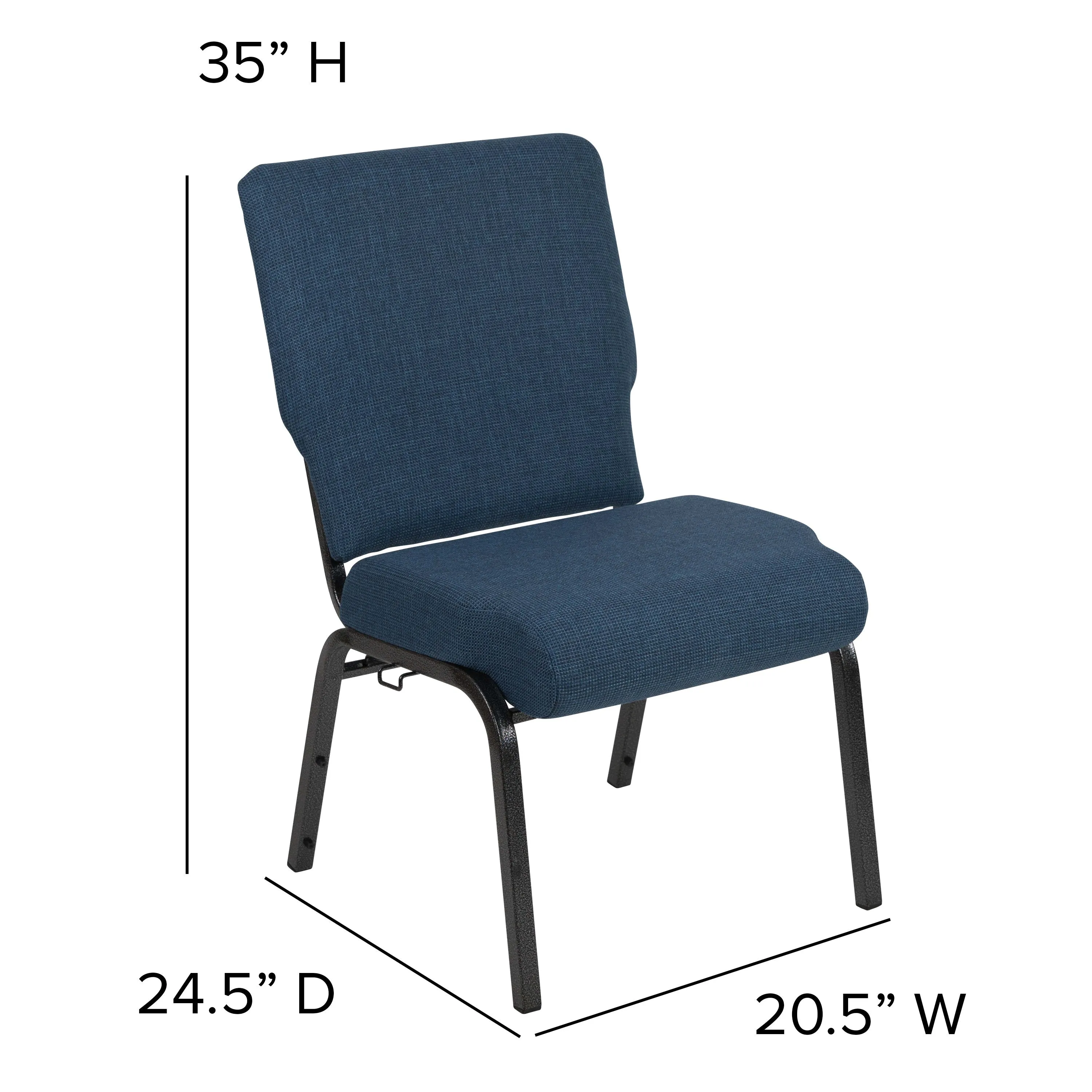 Advantage 20.5 in. Molded Foam Church Chair