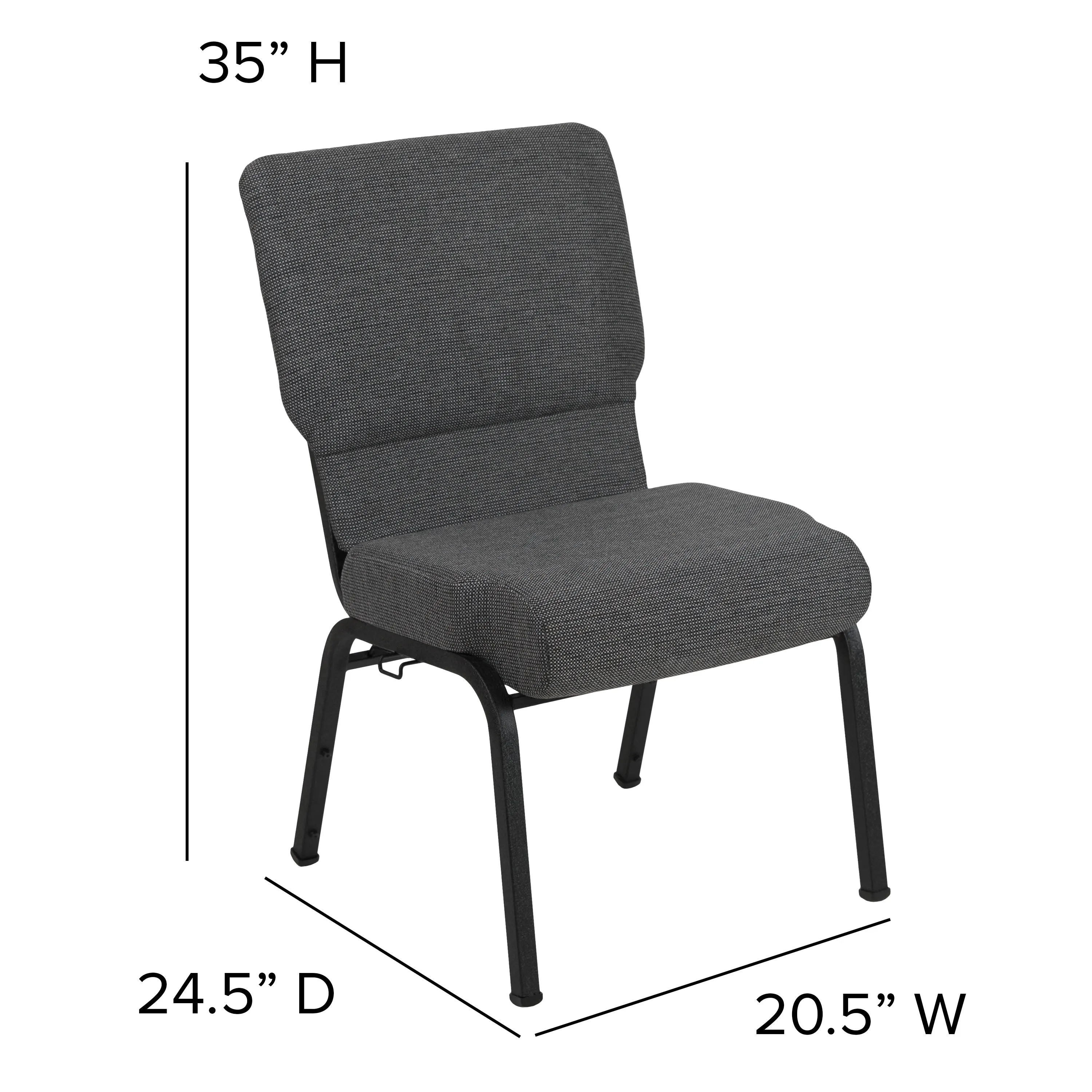 Advantage 20.5 in. Molded Foam Church Chair