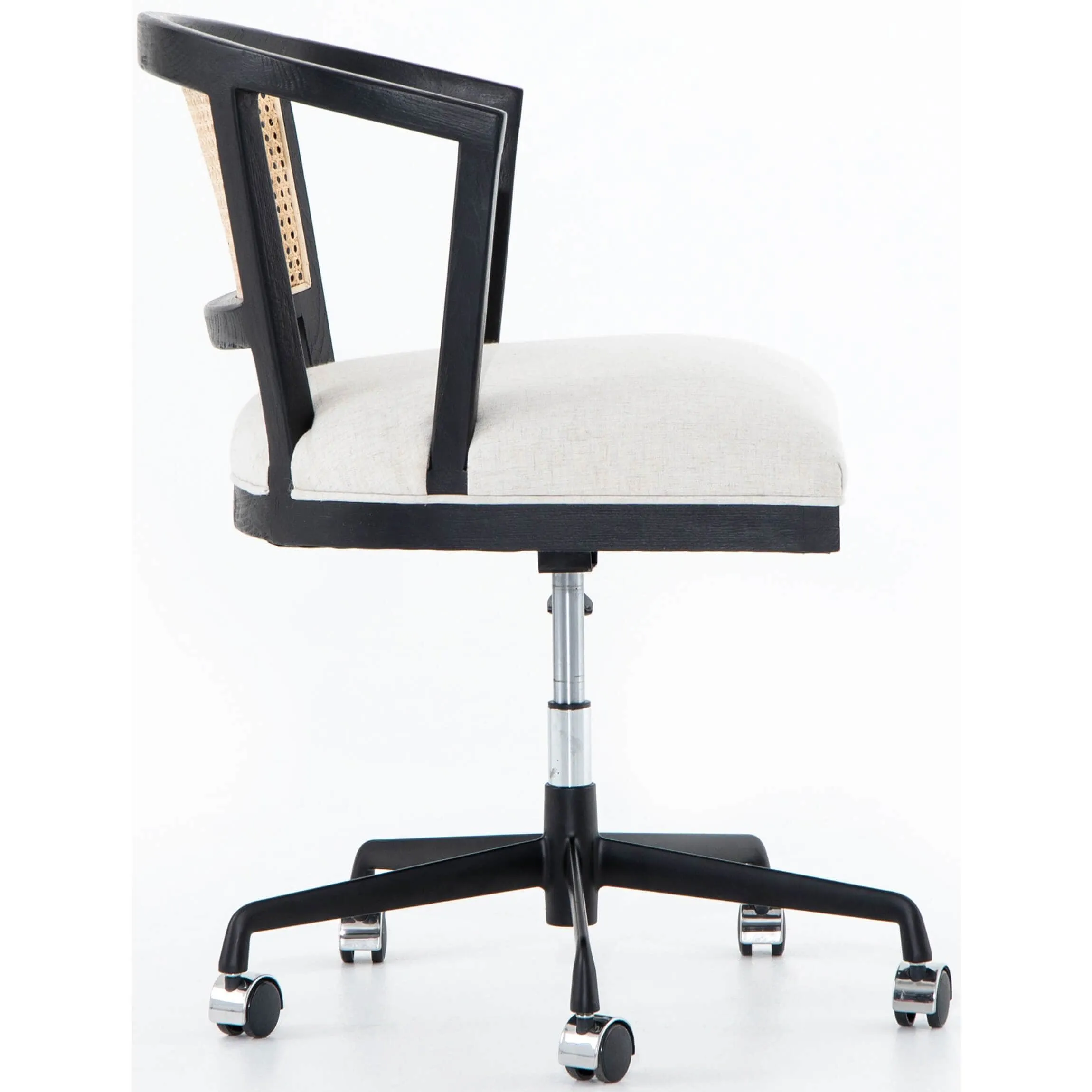 Alexa Desk Chair, Brushed Ebony