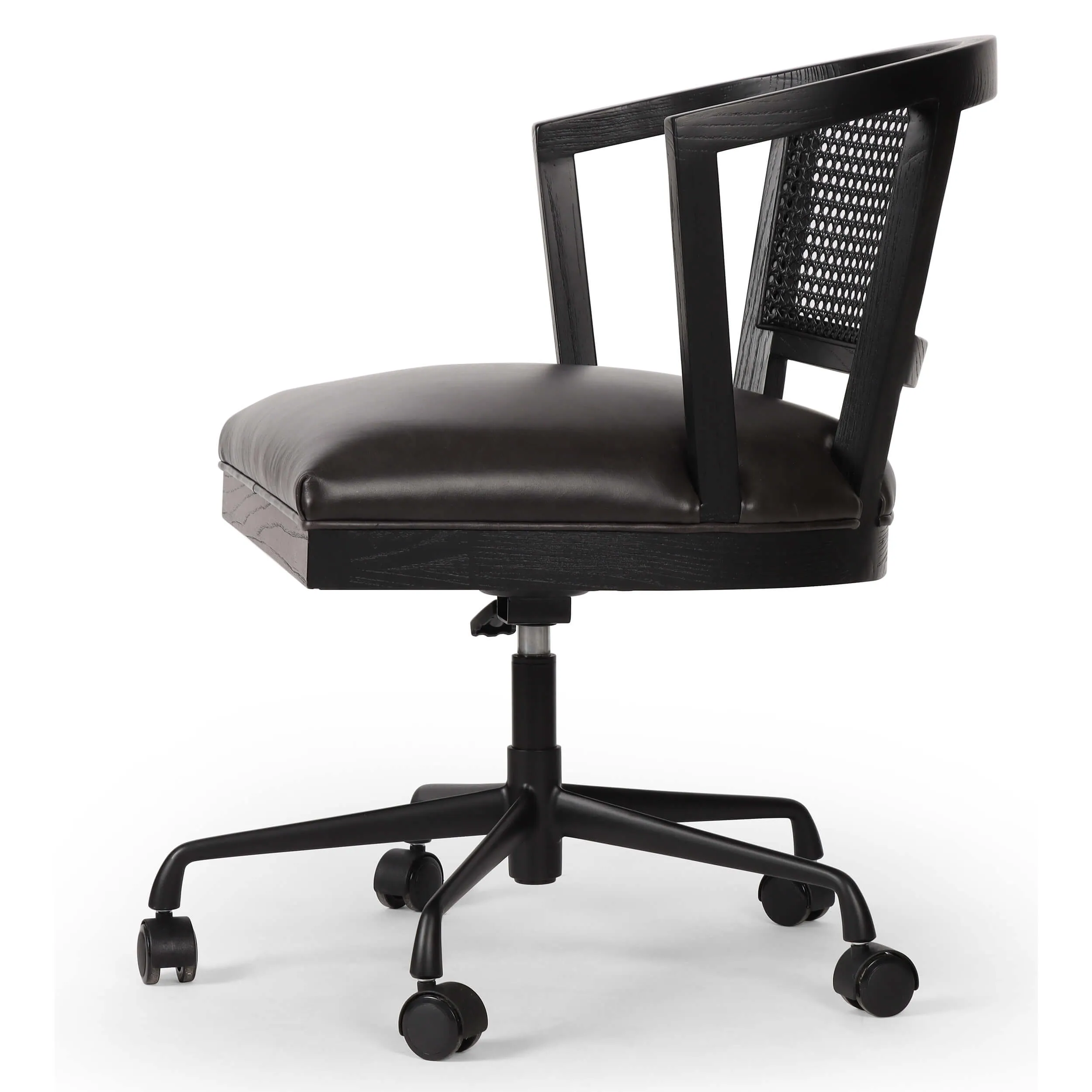 Alexa Desk Chair, Brushed Ebony/Sonoma Black