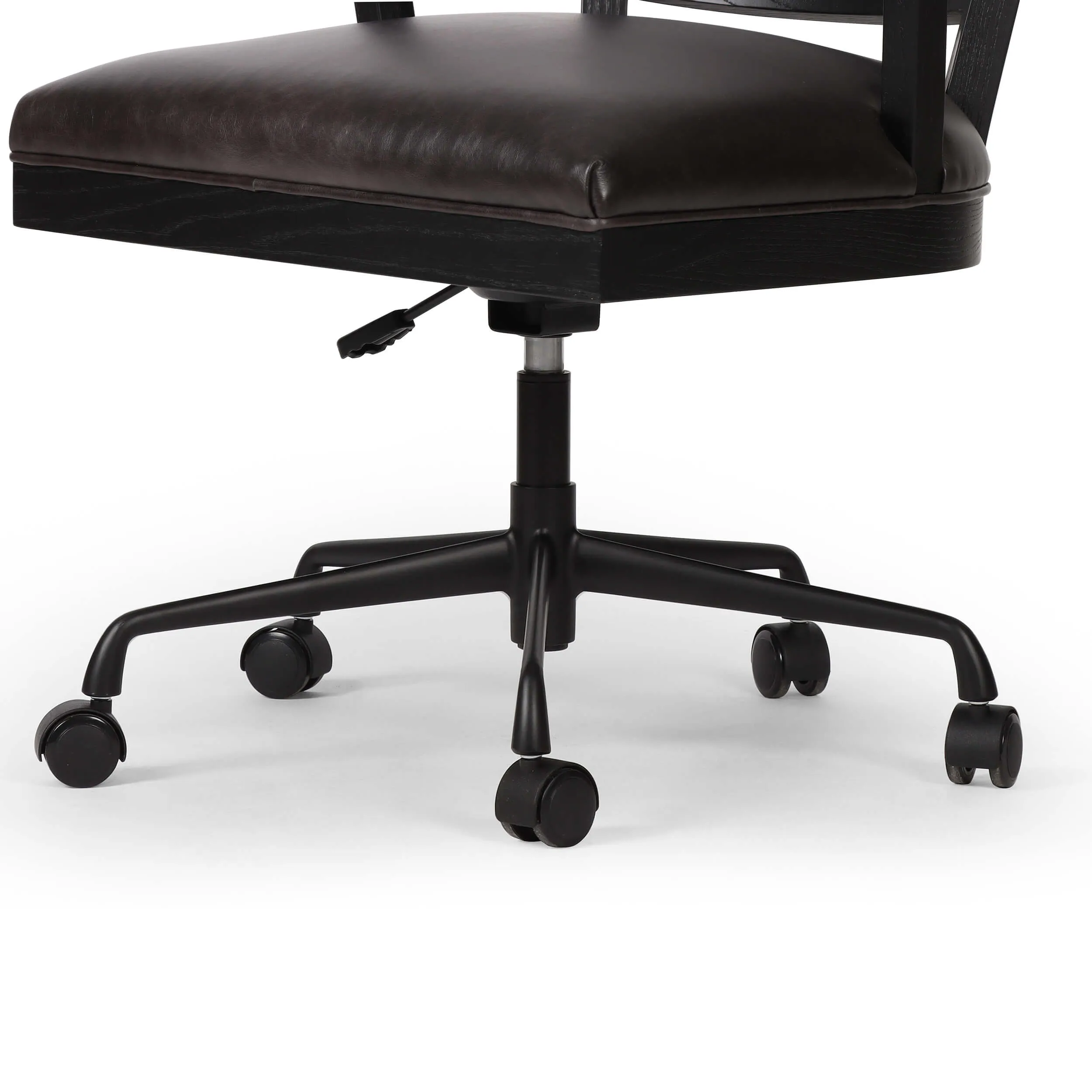 Alexa Desk Chair, Brushed Ebony/Sonoma Black