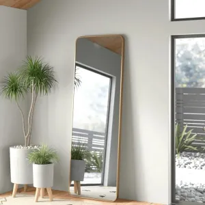 ARTESSA Minimal Designer Full-Length Rectangular Mirror for Bedroom wirh Metal Frame (160 x 65 CM)