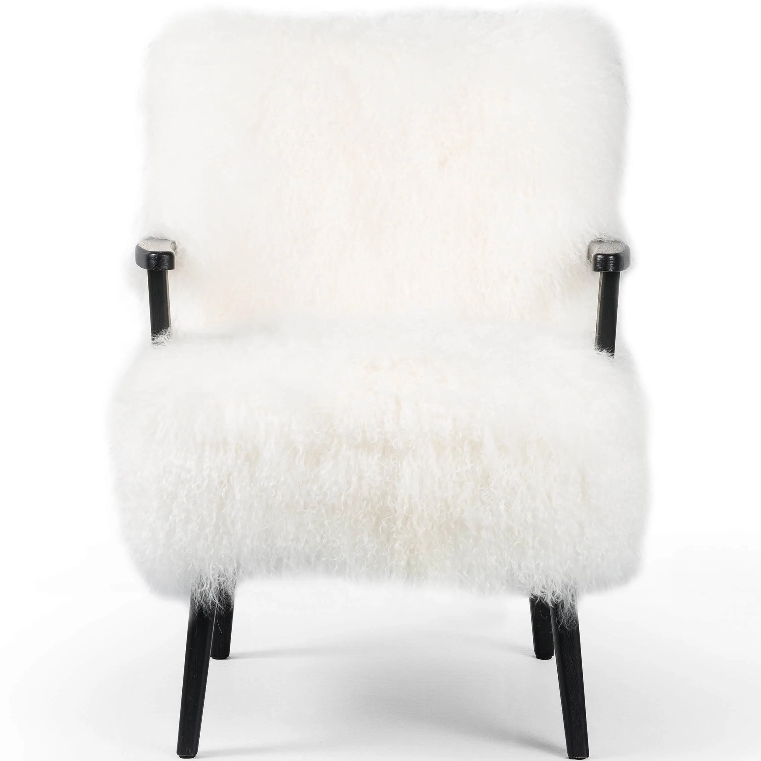 Ashland Armchair, Cream/Drifted Matte Black