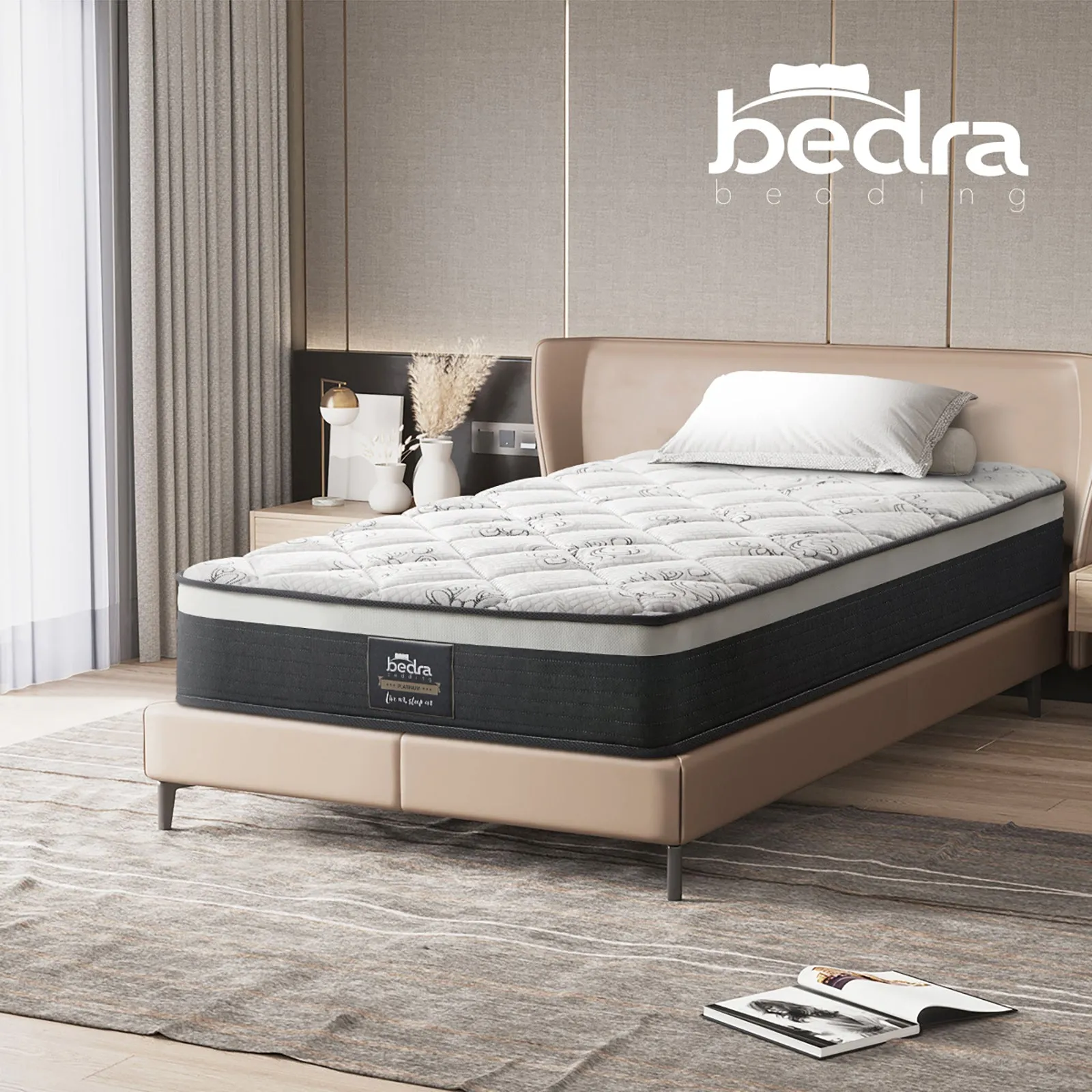 Bedra King Single Mattress Luxury Foam Bed Firm Pocket Spring 30cm