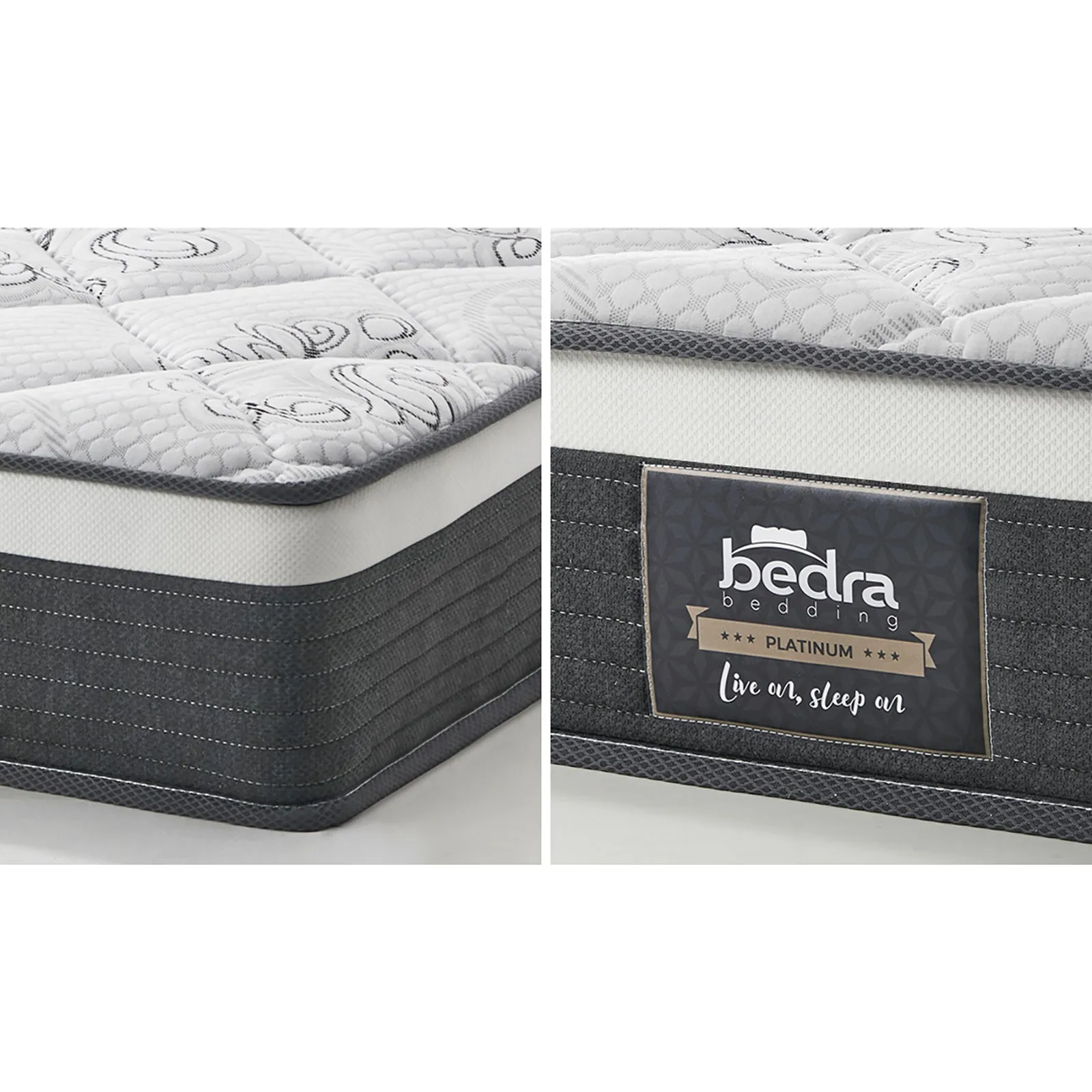 Bedra King Single Mattress Luxury Foam Bed Firm Pocket Spring 30cm