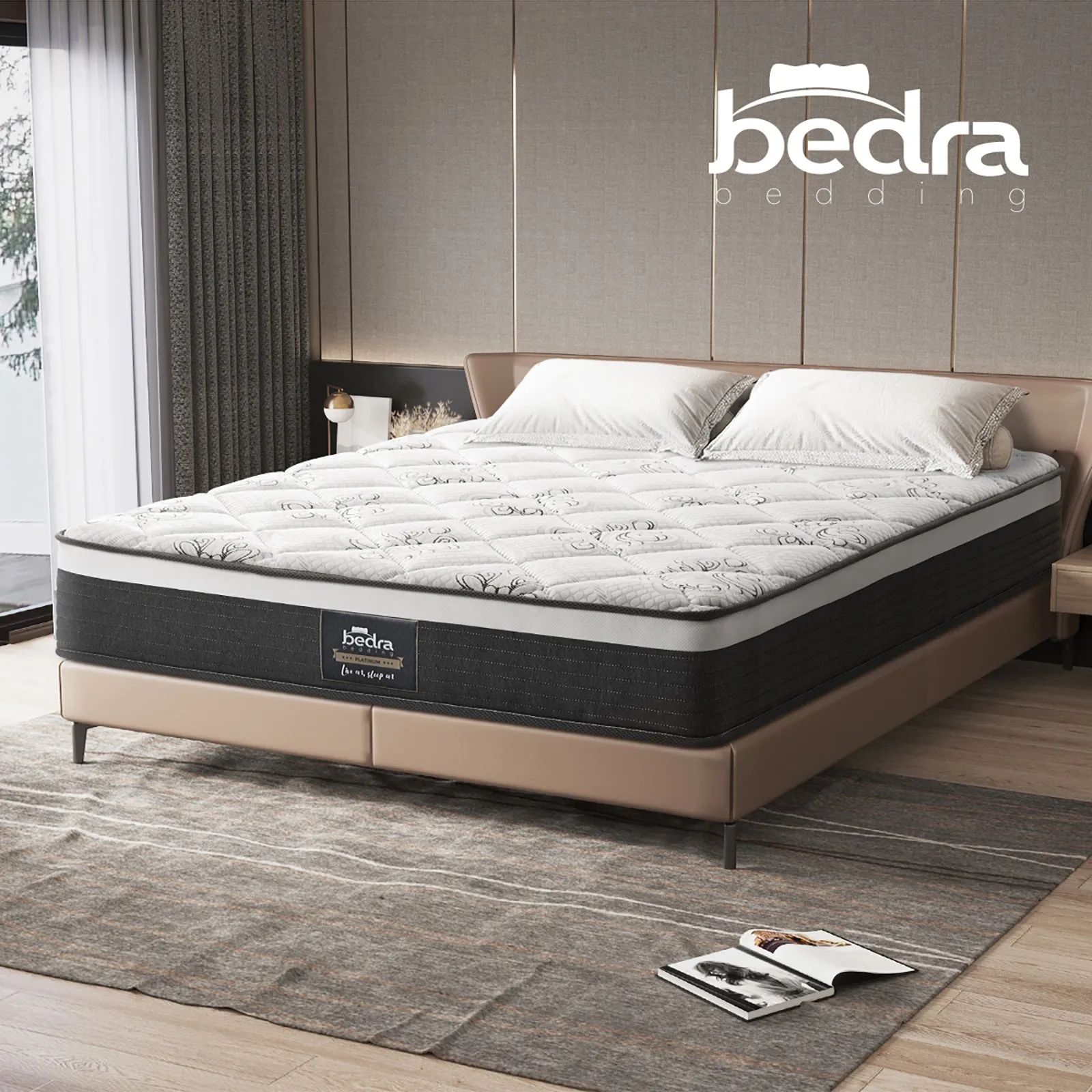 Bedra Queen Mattress Luxury Foam Bed Firm Pocket Spring 30cm