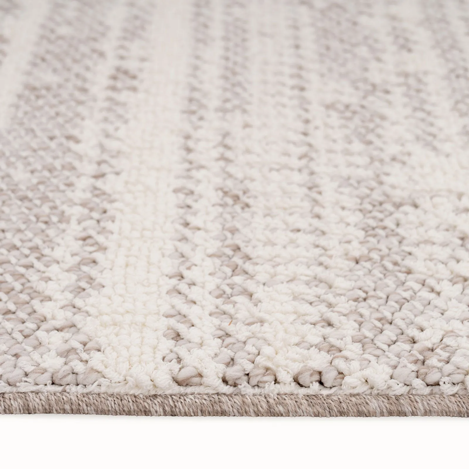 Beige Abstract Scandi Rug - Teva