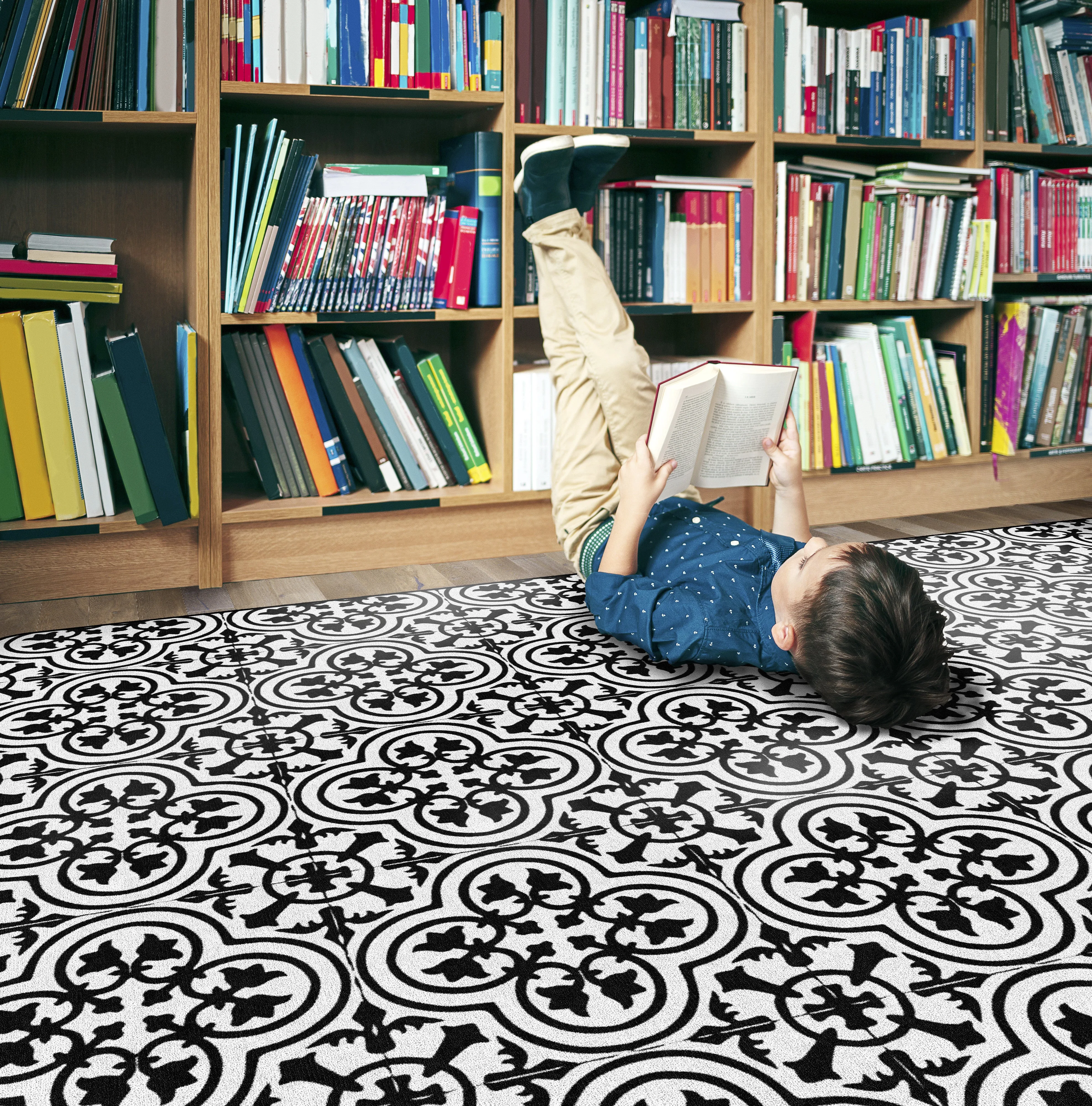 Black & White Tile | Classroom Rug | Schoolgirl Style