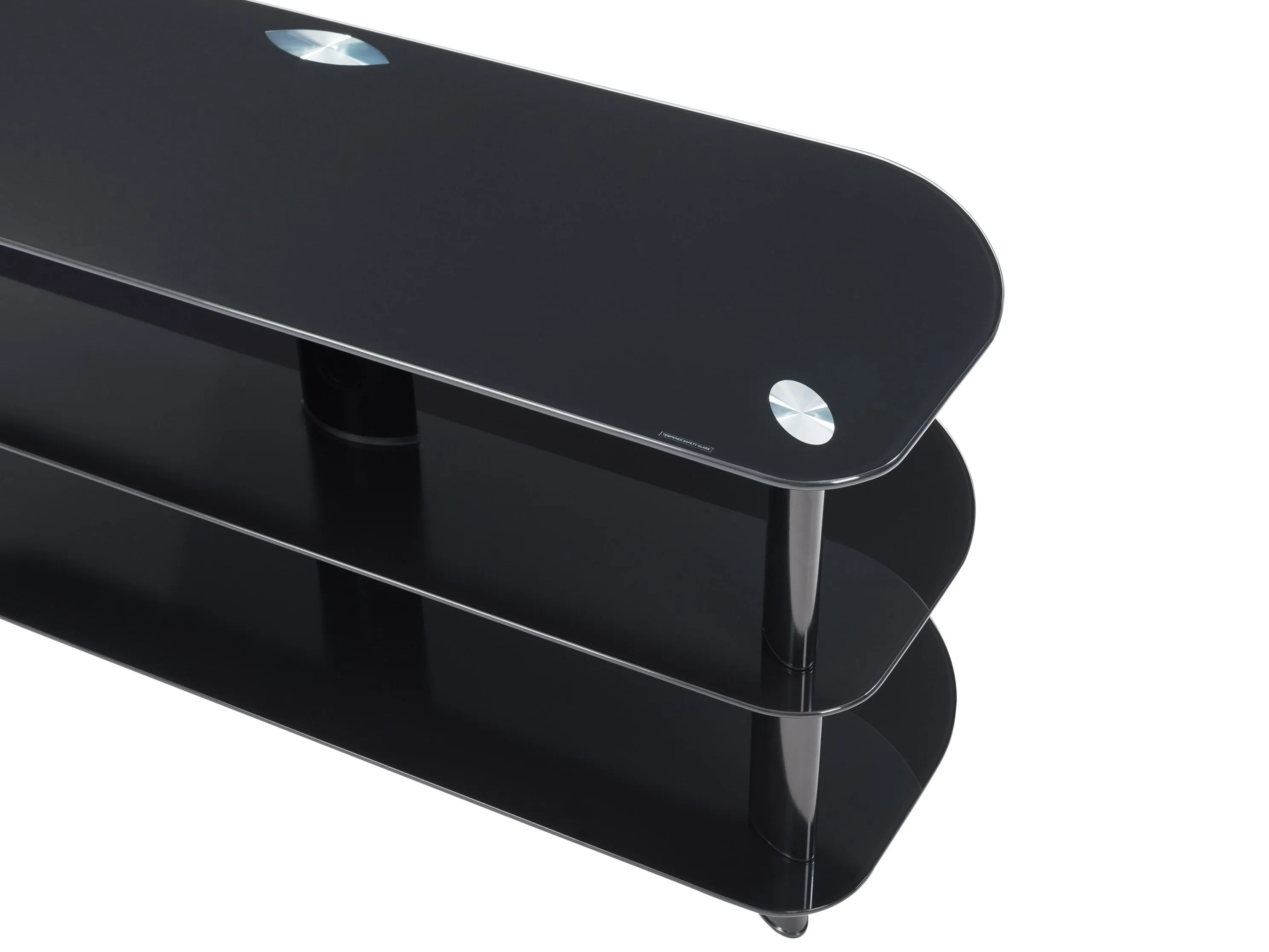 Black Glass TV Stand, TVs up to 48"