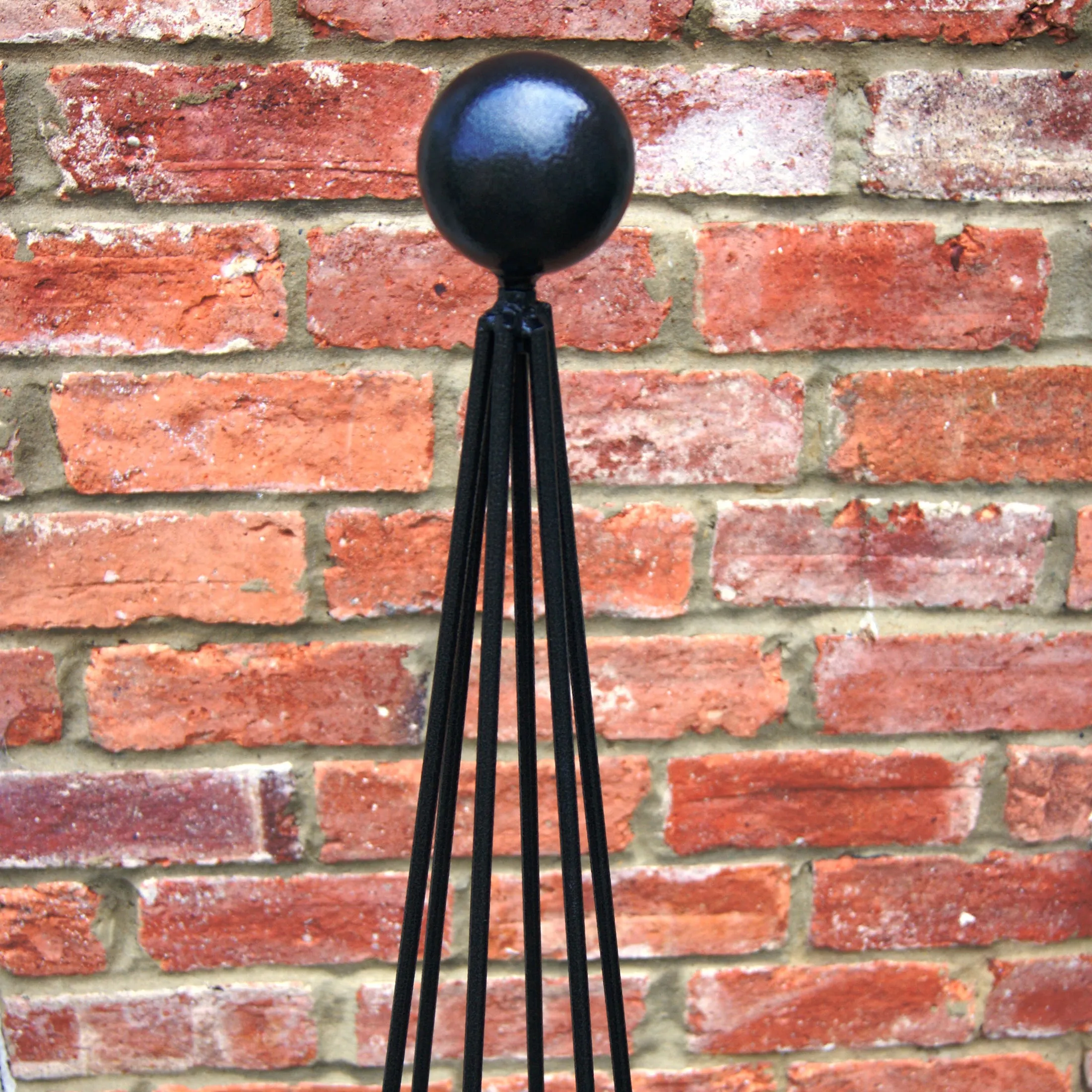 Black Steel Garden Plant Support Obelisk Multiple Sizes