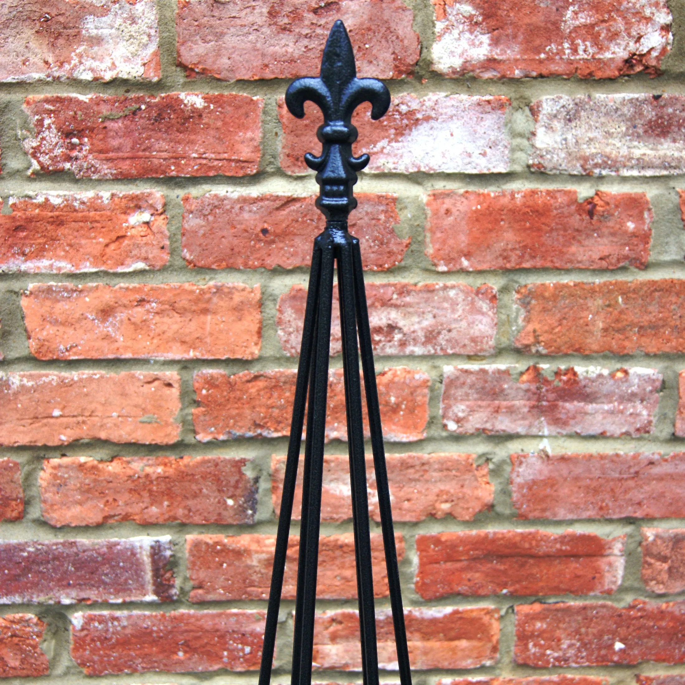 Black Steel Garden Plant Support Obelisk Multiple Sizes