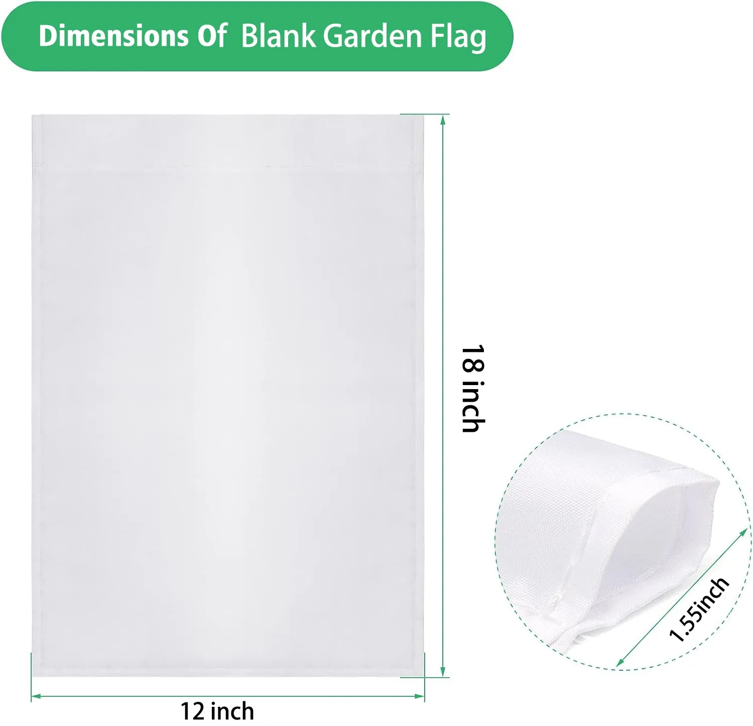 Blanks Double-Sided Flag Banners for Heat Press