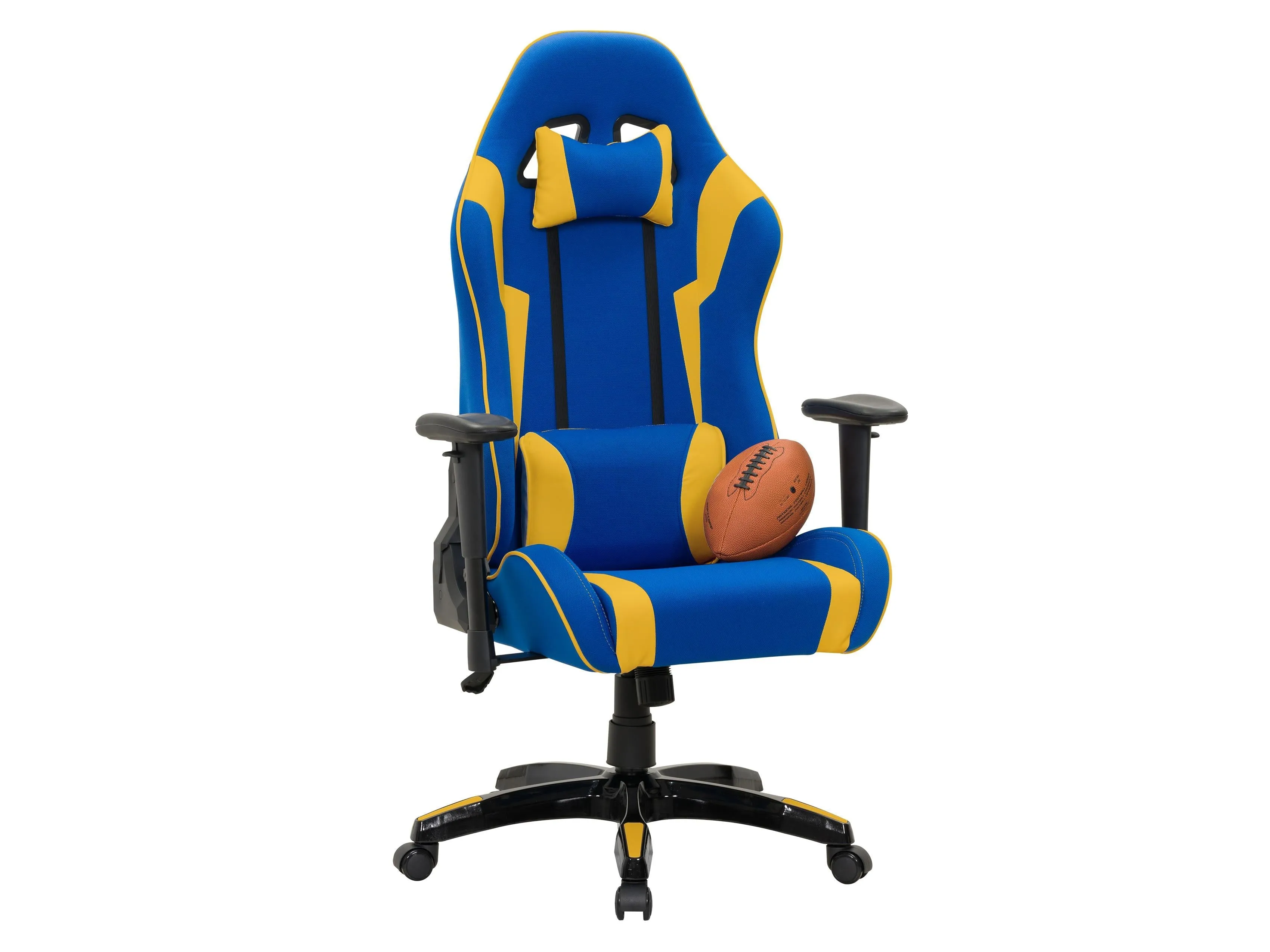 Blue and Yellow Gaming Office Chair