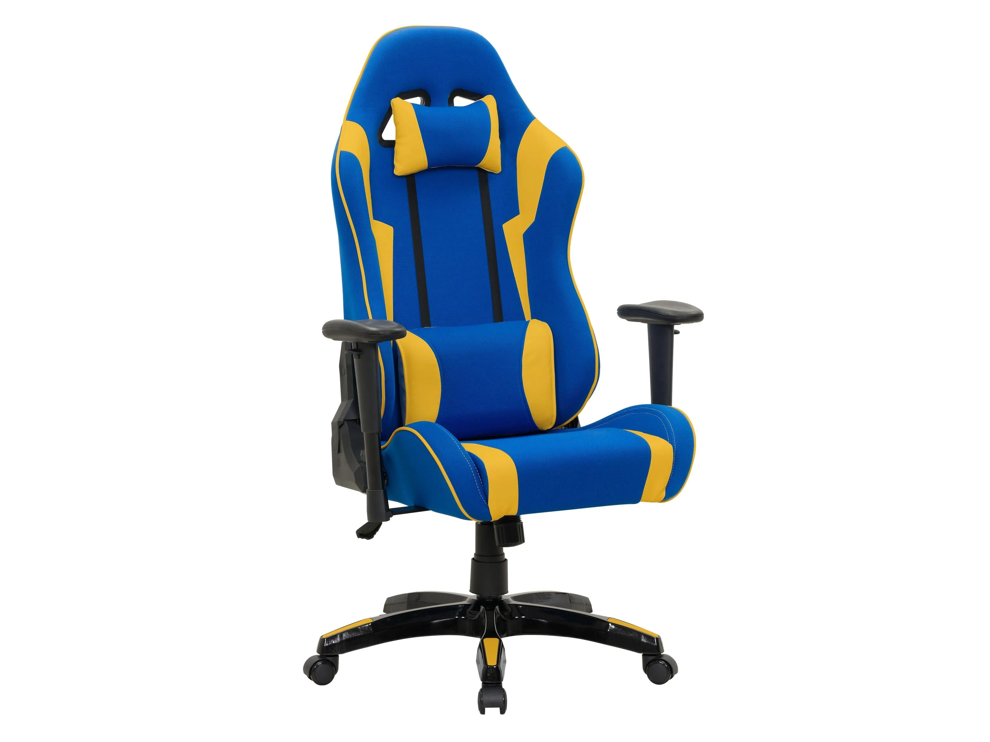 Blue and Yellow Gaming Office Chair