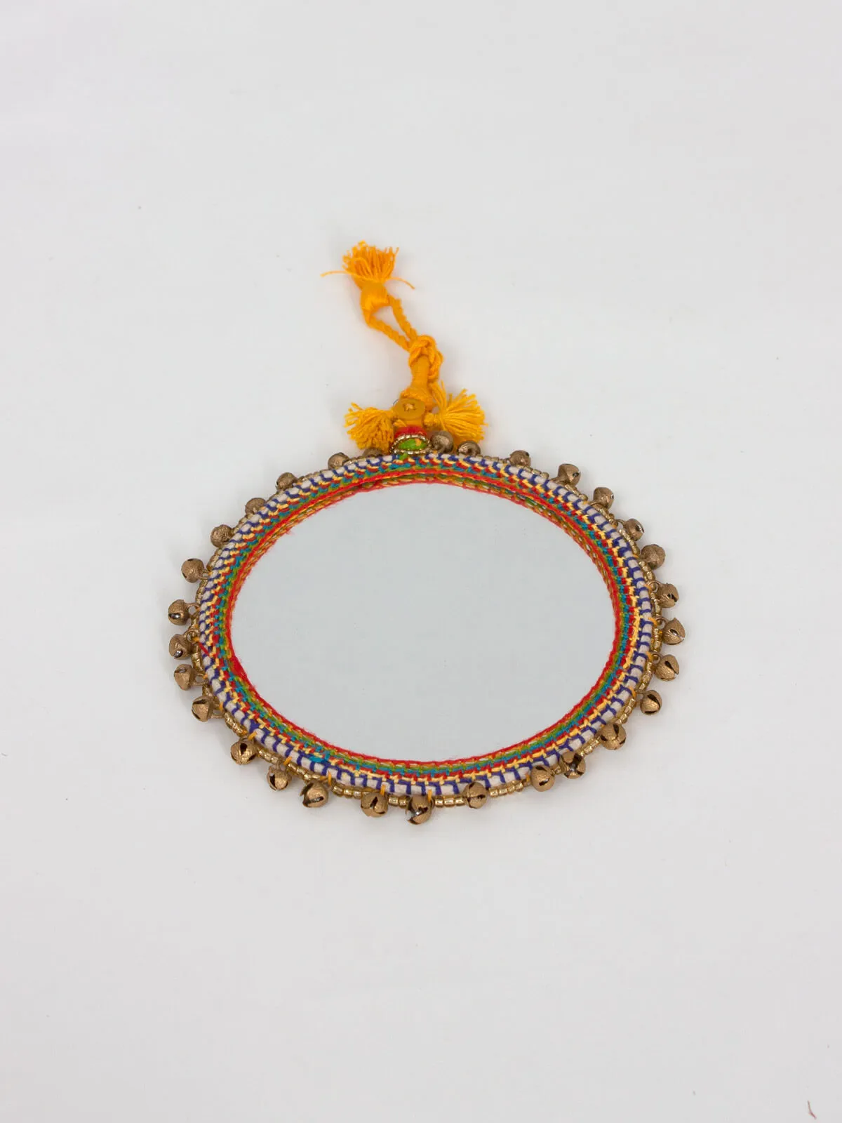 Boho Beaded Mirrors, Brass