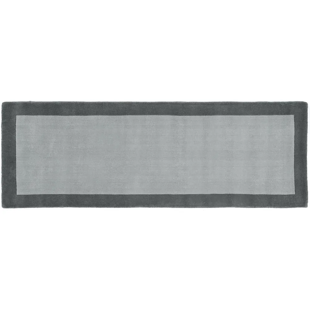 Borders Rug Grey