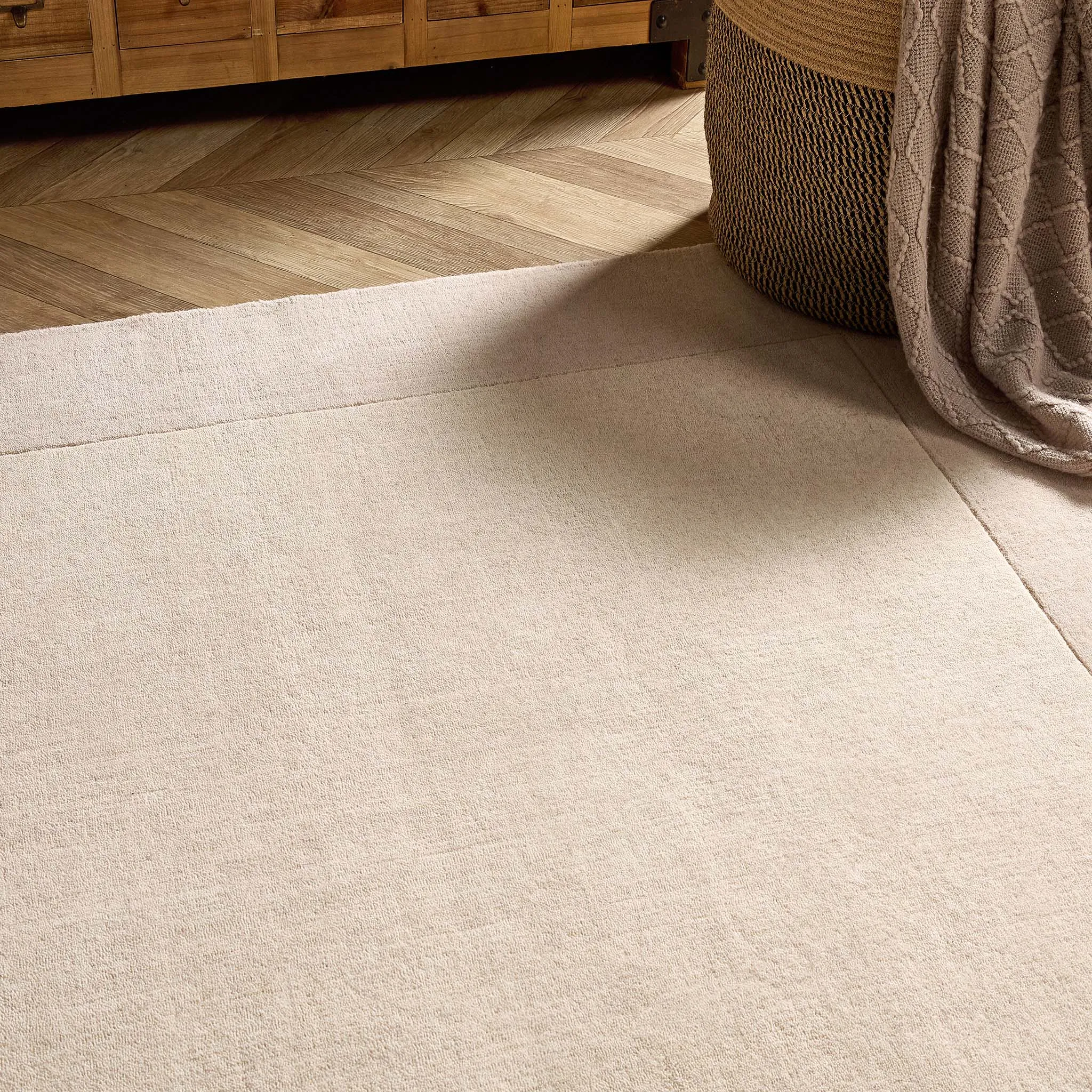 Borders Rug Natural