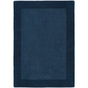 Borders Rug Navy