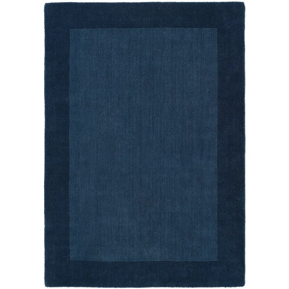 Borders Rug Navy