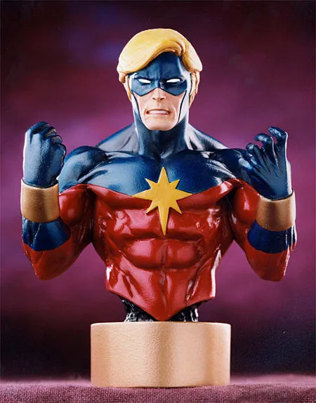 Captain Marvel 1970's mini bust - Bowen Designs