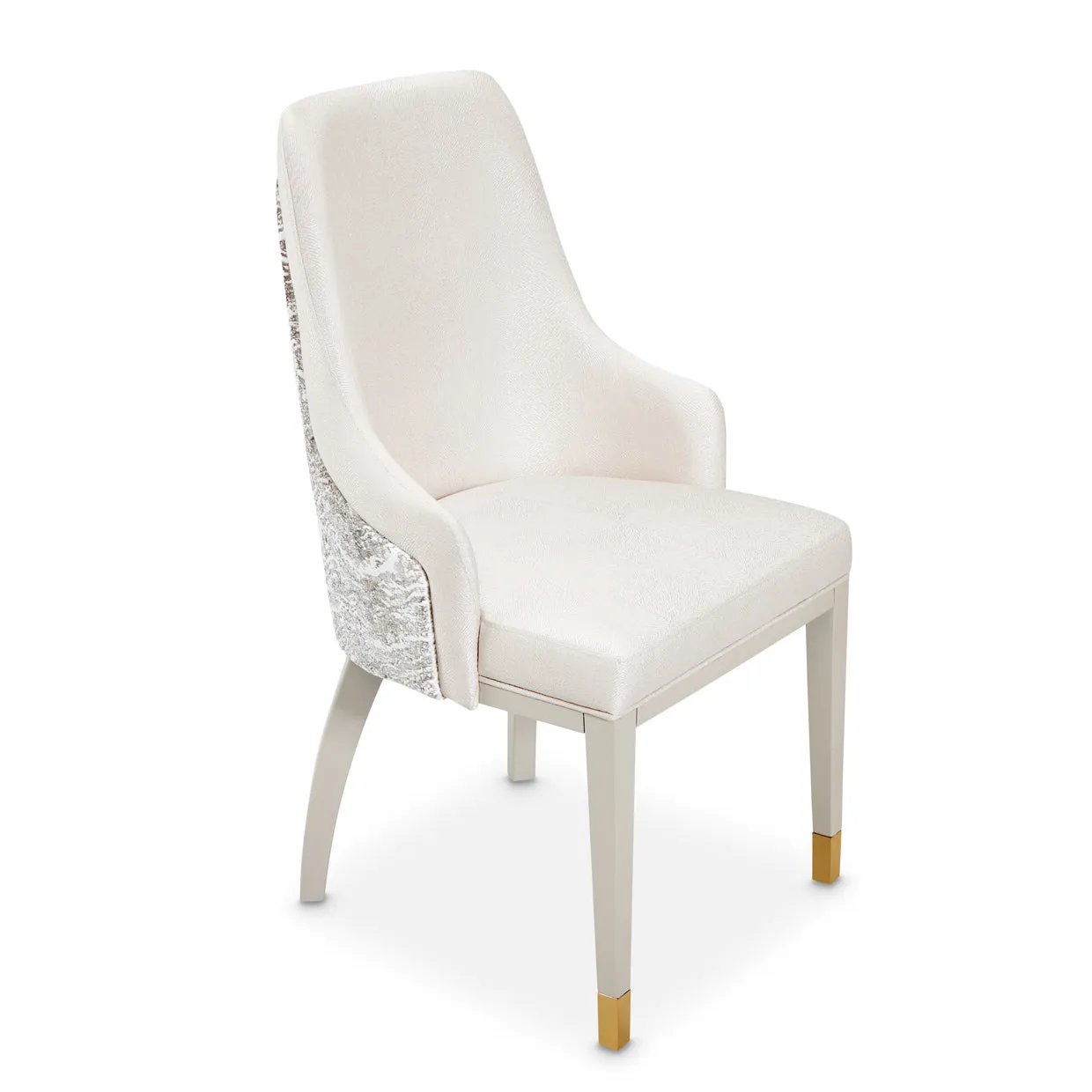 CARMELA Shimmer Ivory Dining Chair - Michael Amini