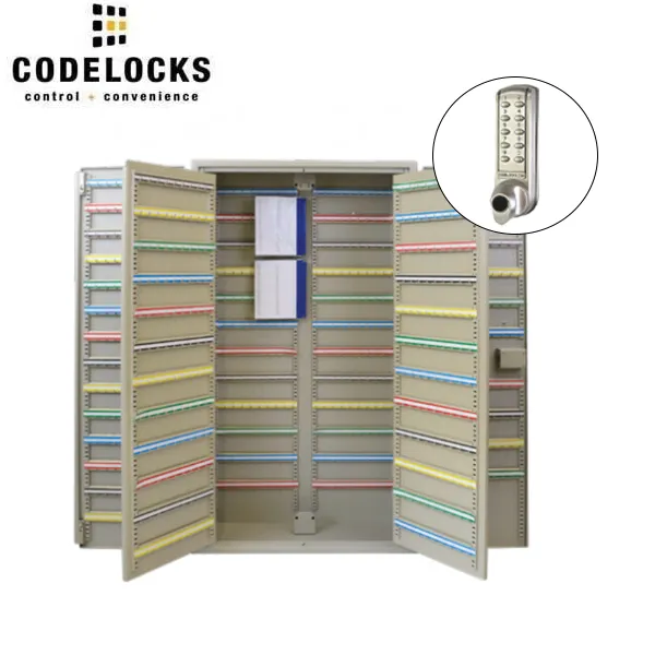 CodeLocks - Key Secure Extra Security Padlock Cabinet w/ CL2255 - Medium Duty - Electronic Lock - Tubular Mortise Latch - Key Override - Optional Lock Prep - Optional Storage