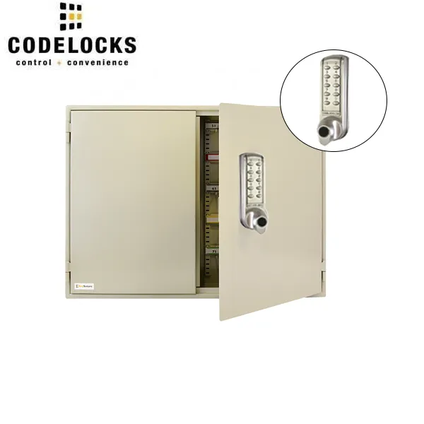 CodeLocks - Key Secure Extra Security Padlock Cabinet w/ CL2255 - Medium Duty - Electronic Lock - Tubular Mortise Latch - Key Override - Optional Lock Prep - Optional Storage