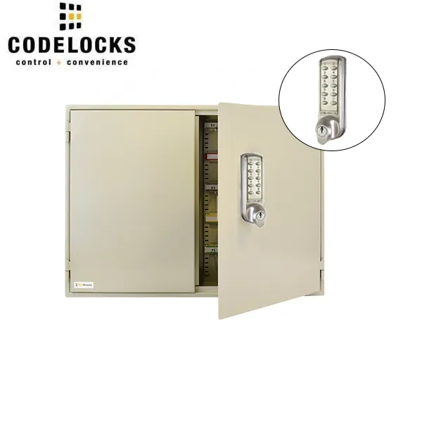 CodeLocks - Key Secure Extra Security Padlock Cabinet w/ CL2255 - Medium Duty - Electronic Lock - Tubular Mortise Latch - Key Override - Optional Lock Prep - Optional Storage