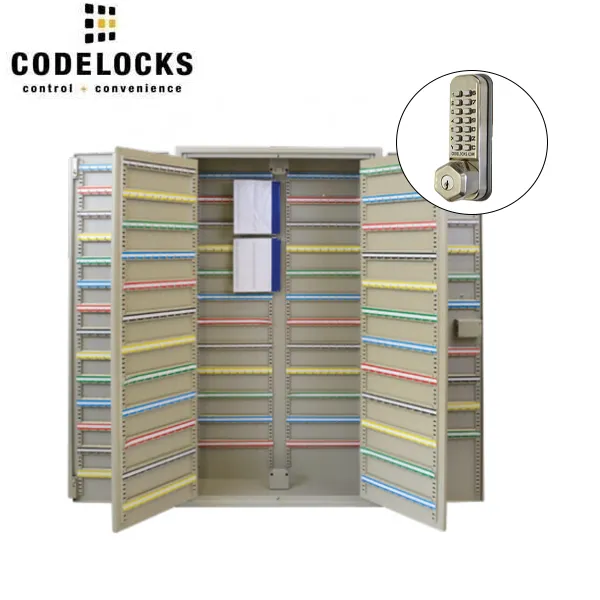 CodeLocks - Key Secure Extra Security Padlock Cabinet w/ CL255 - Mechanical Lock - Tubular Latch - Optional Cabinet Storage