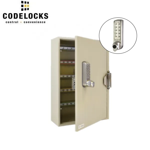 CodeLocks - Key Secure Hook Key Cabinet w/ CL2255 - Electronic Lock - Tubular Mortise Latch - Optional Size - Optional Lock Prep