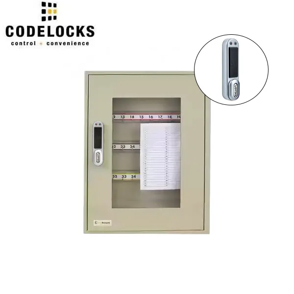 CodeLocks - Key Secure View Padlock Cabinet w/ KL1000 - Portable - RFID - Keyless Access - Private & Public Function - Master & User - Optional Cabinet Size