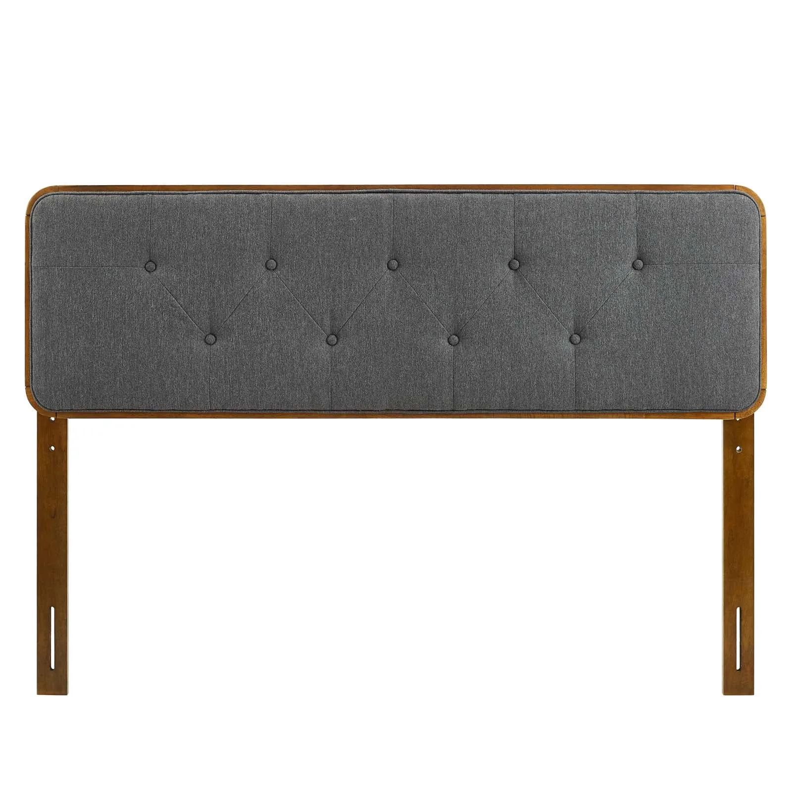 Collins Tufted Fabric and Wood Headboard