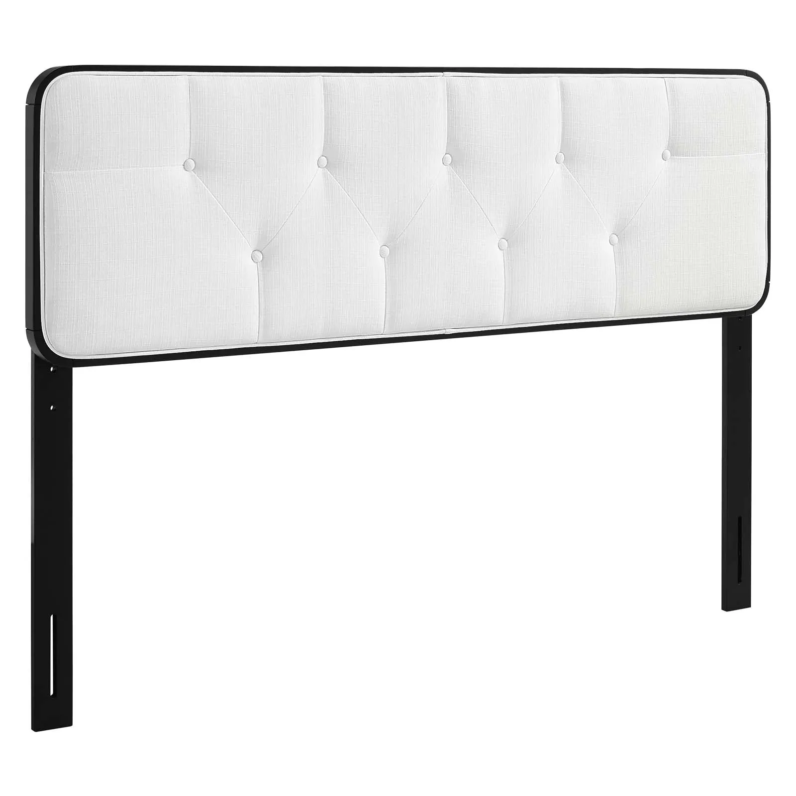 Collins Tufted Fabric and Wood Headboard